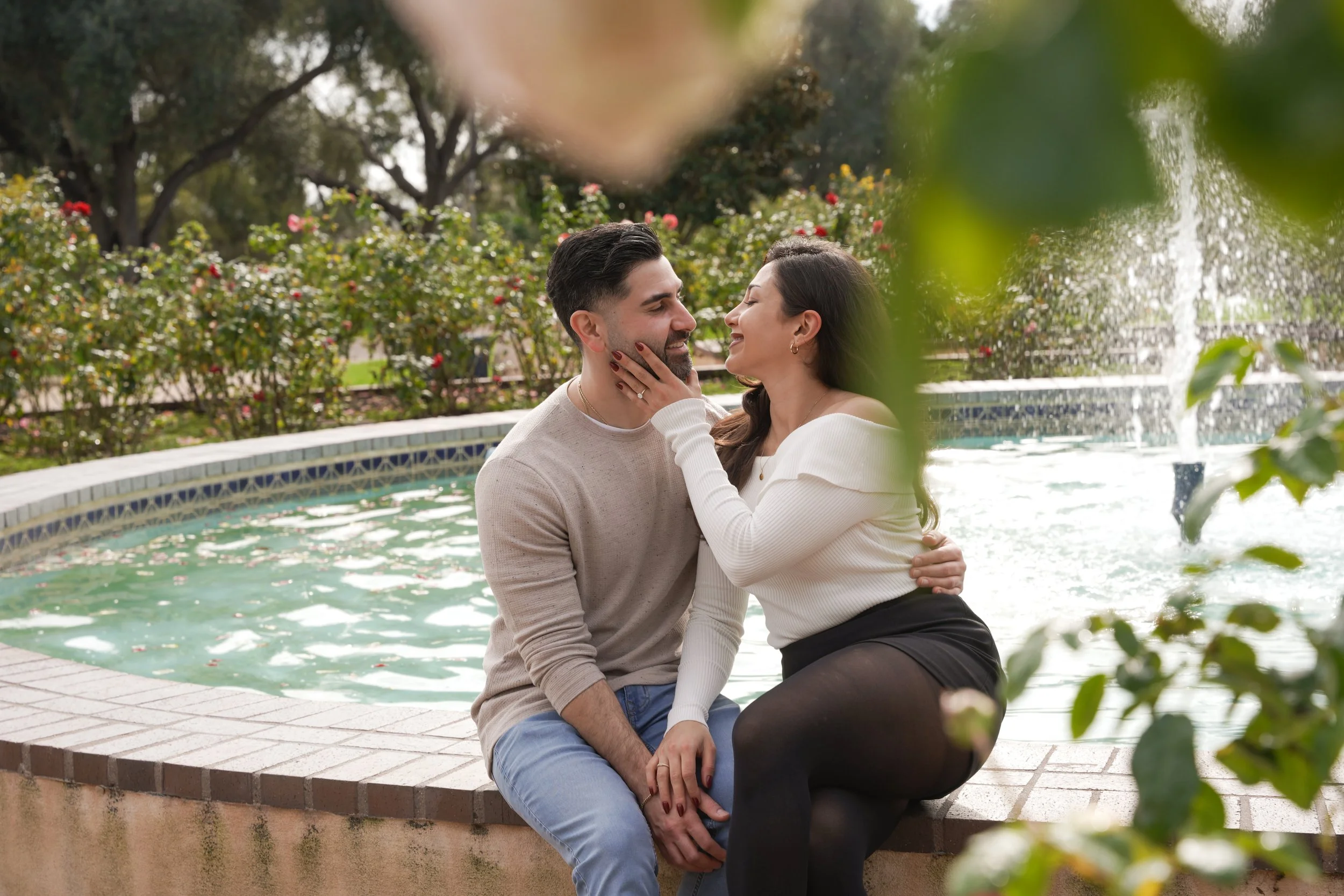 Romantic Engagement Session at Balboa Park After Proposal