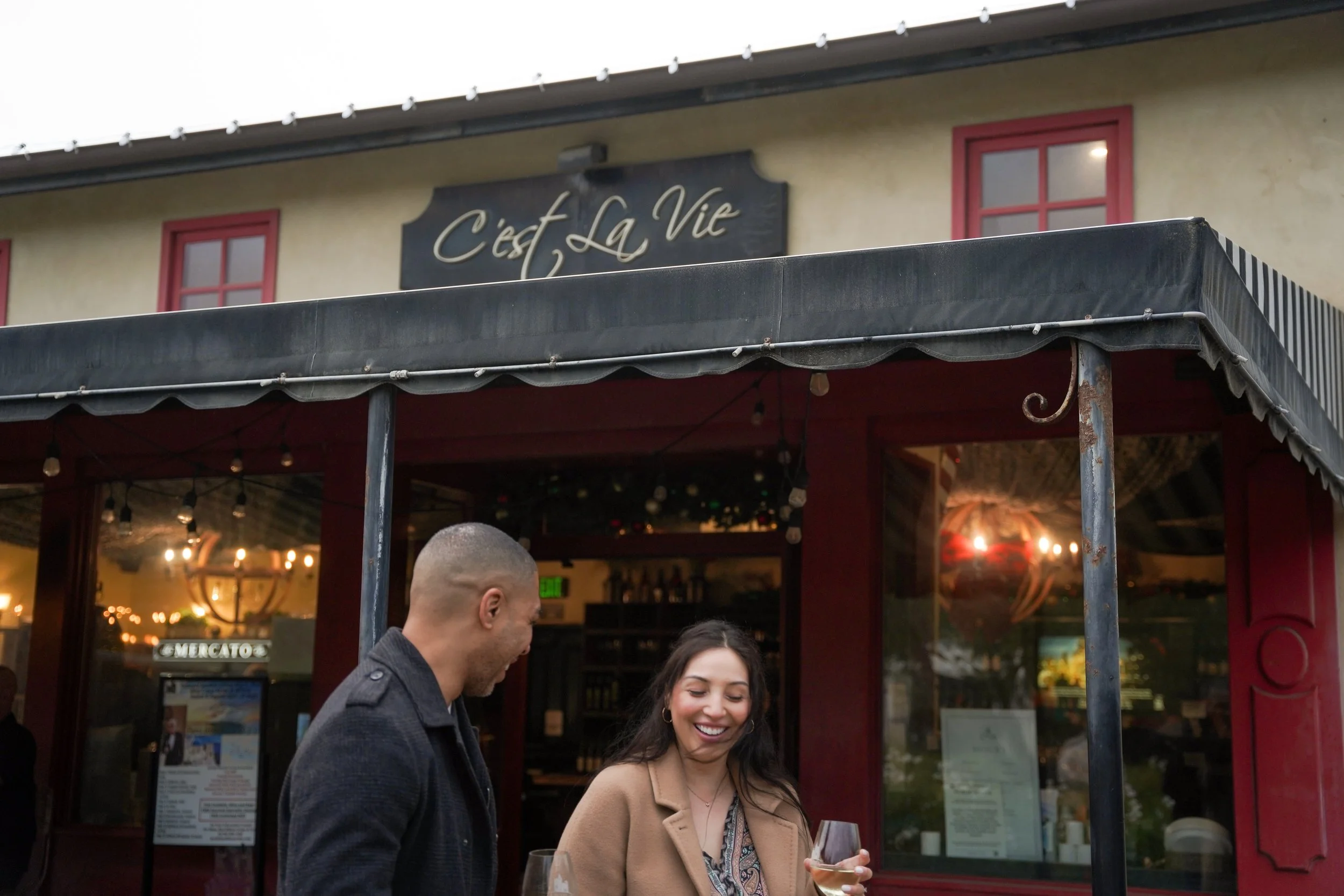 C’est La Vie Gazebo Engagement at Europa Village Winery