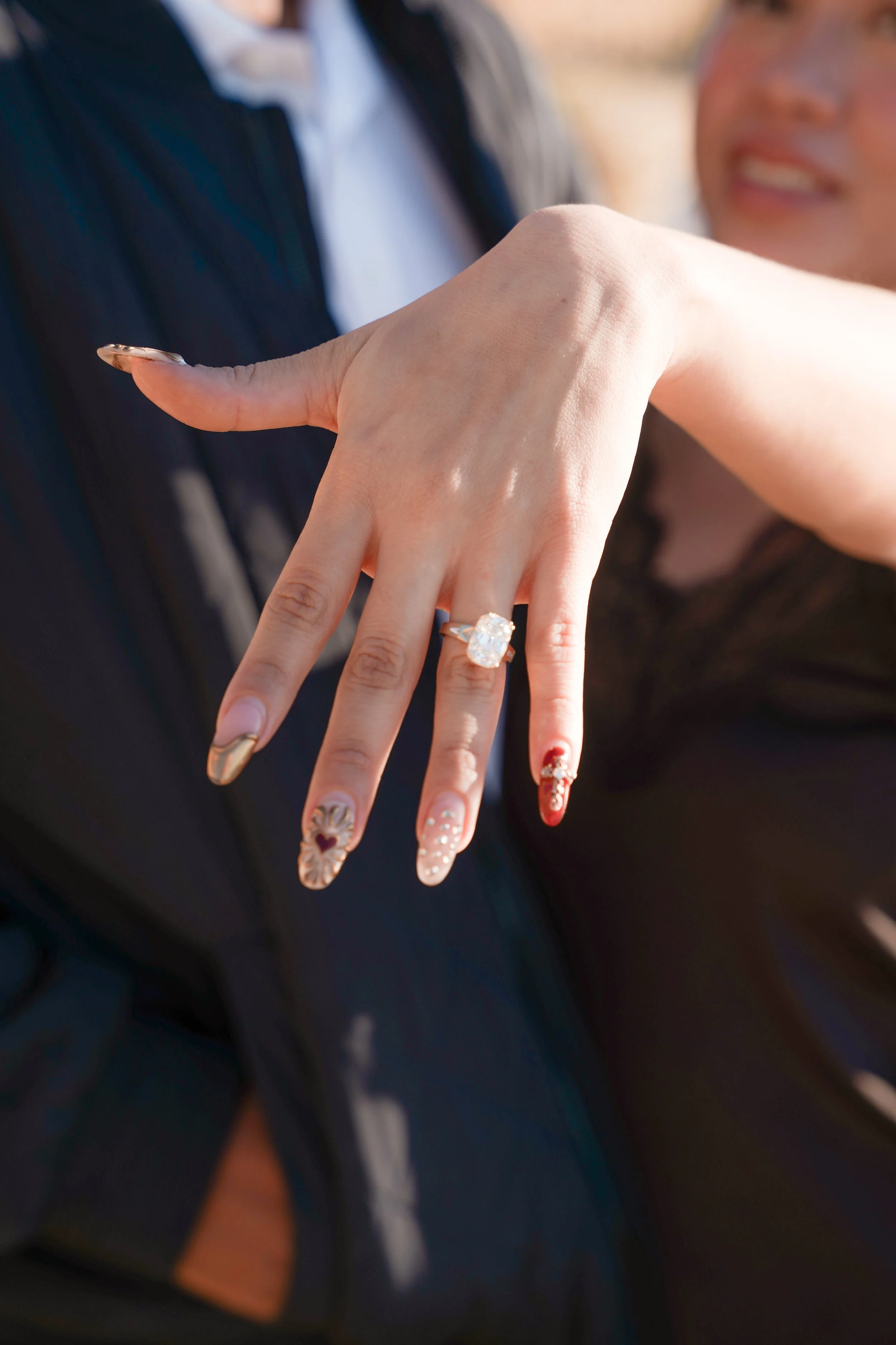 Boho Surprise Engagement Above the Ocean at Sunset Cliffs