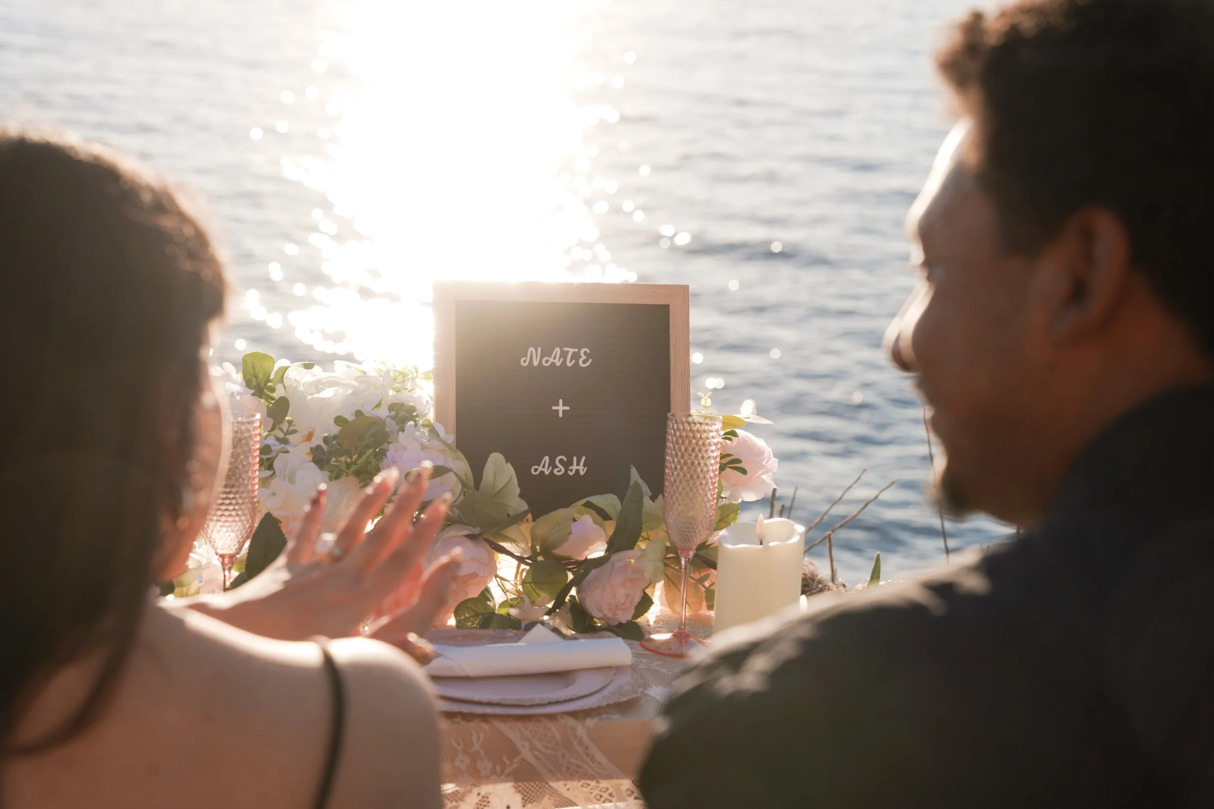 Golden Hour Proposal on Sunset Cliffs Bluffs
