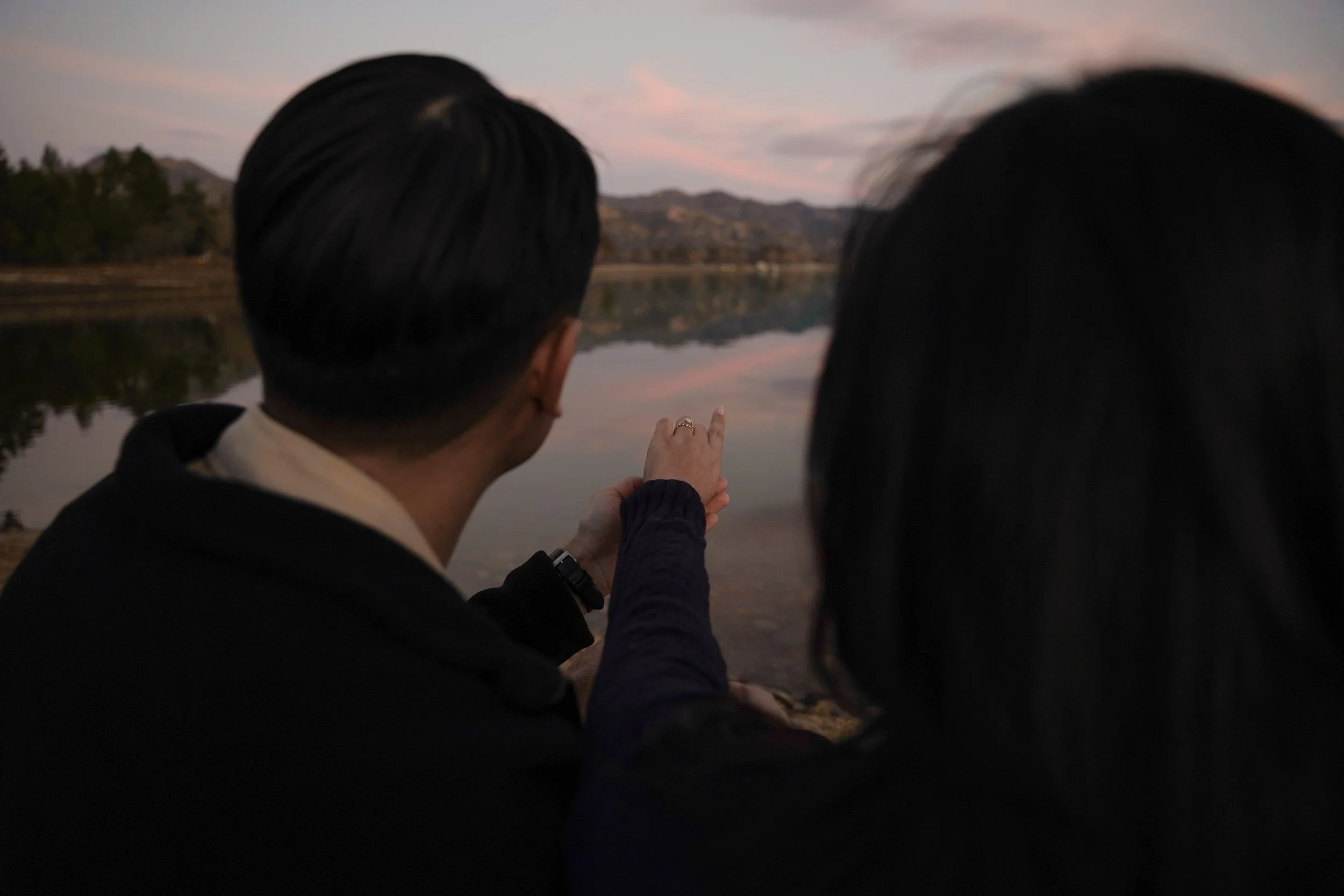 Engagement Photos After Proposal at Lake Hemet