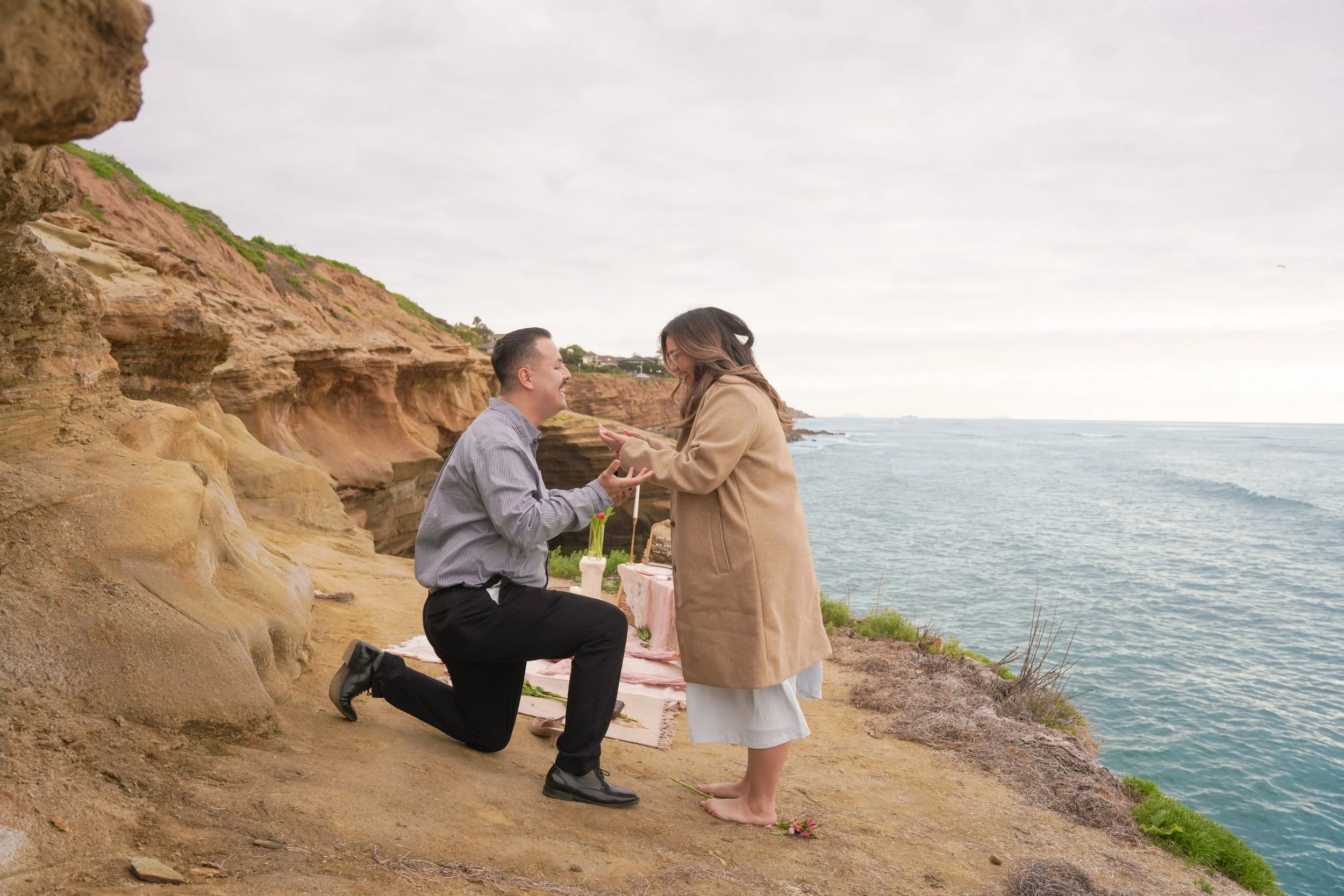 Luxury Surprise Proposal at Sunset Cliffs San Diego