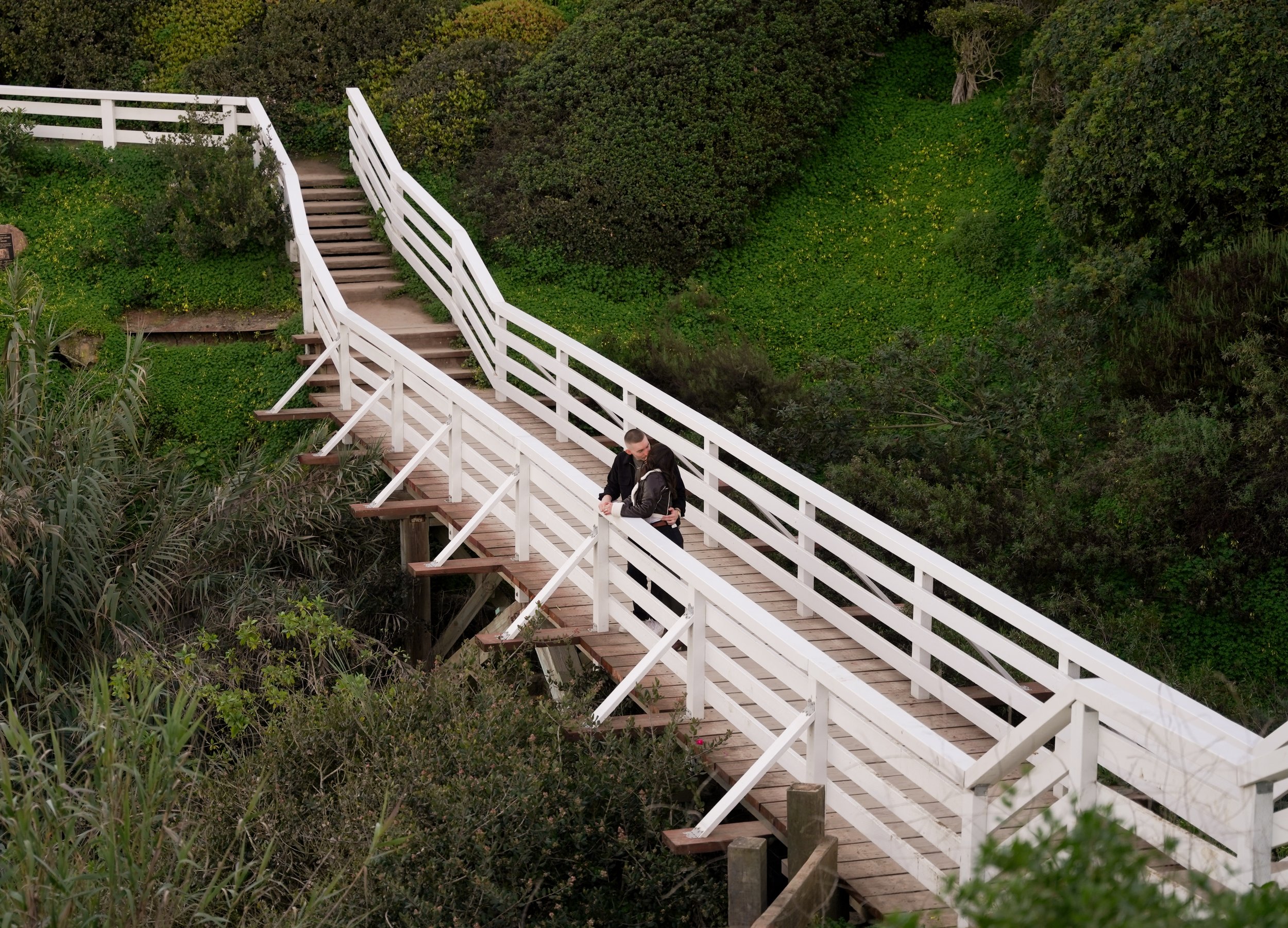 Romantic Ocean Overlook Engagement Session