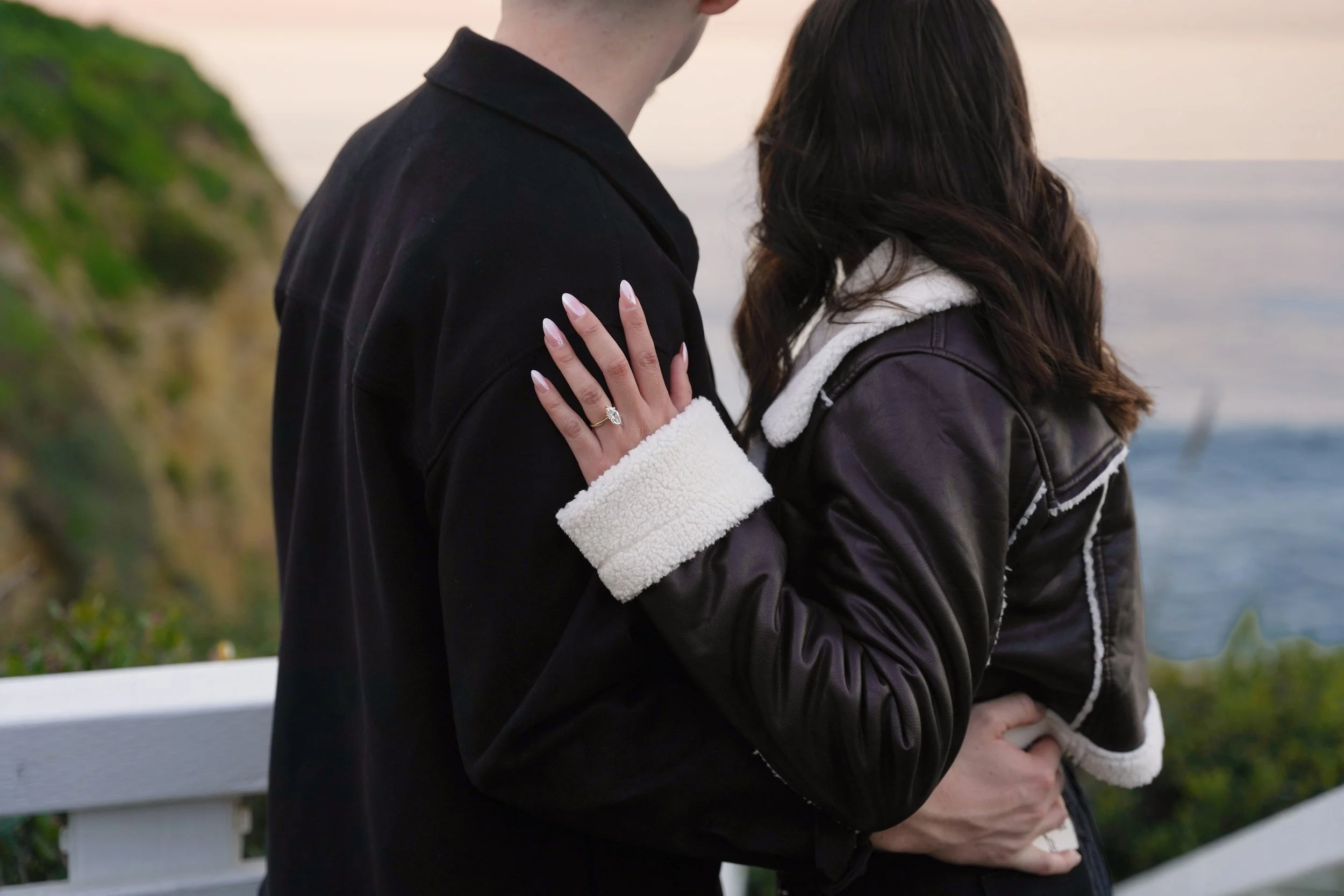 Couple Celebrates After Saying Yes