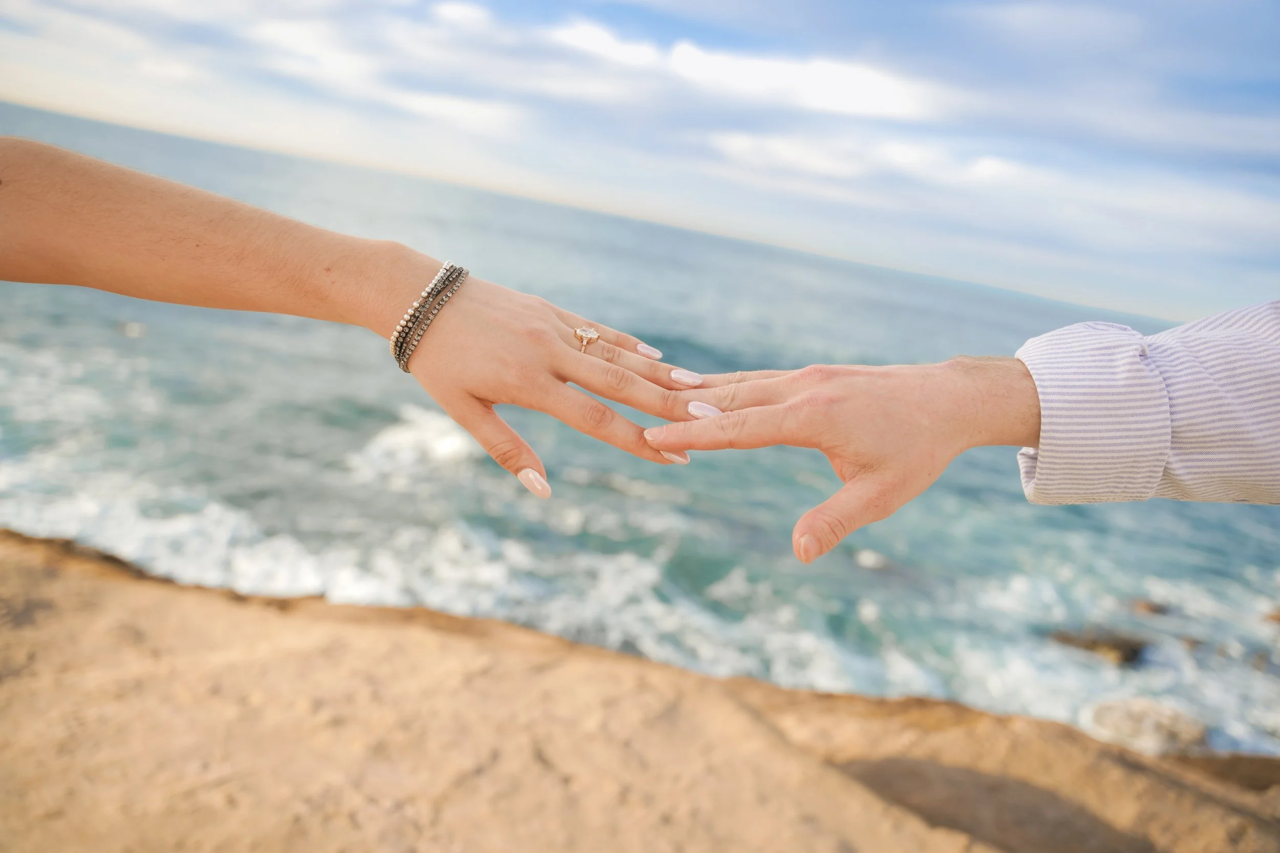 Romantic Proposal on the La Jolla Coast