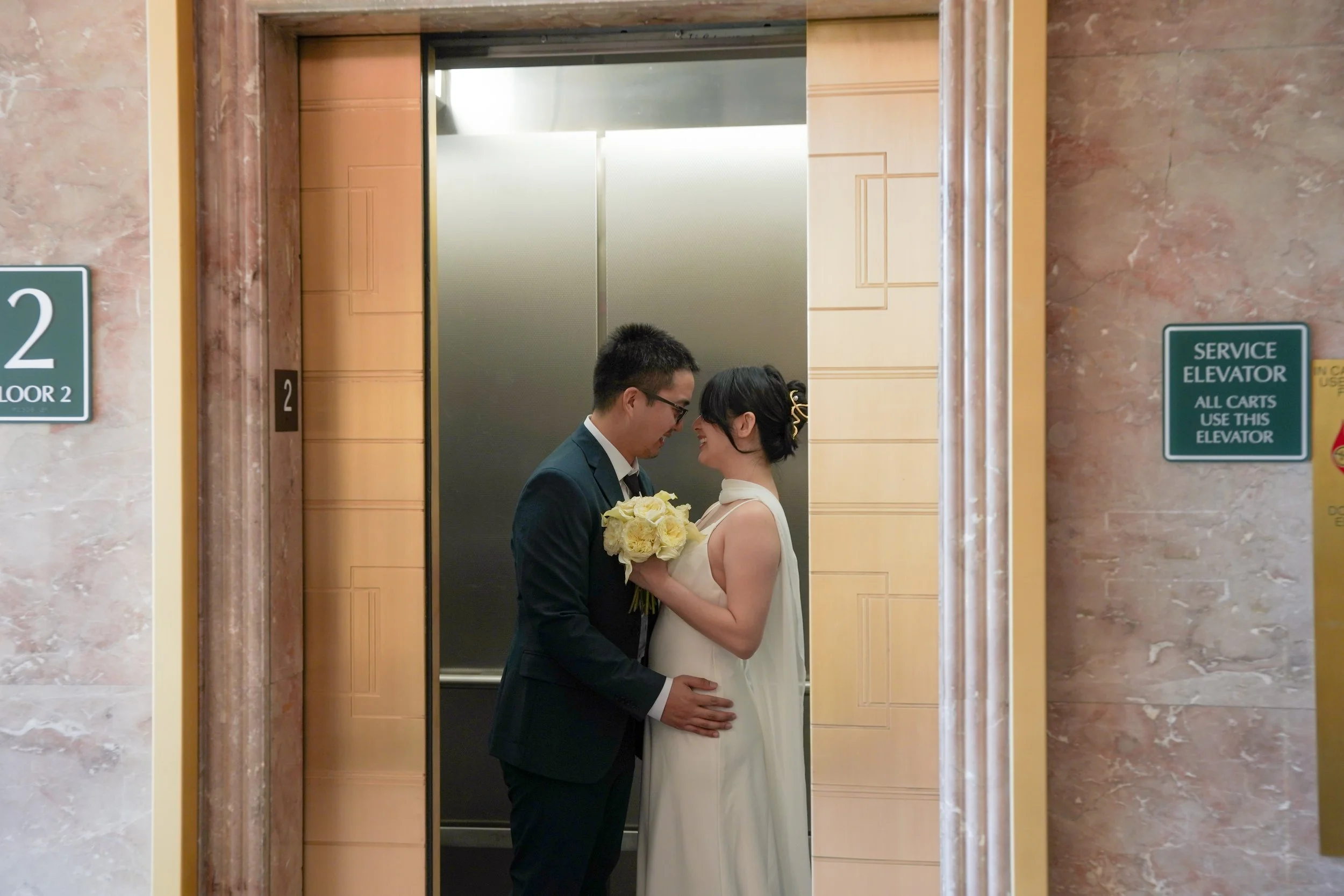 Downtown San Diego Courthouse Wedding Couple
