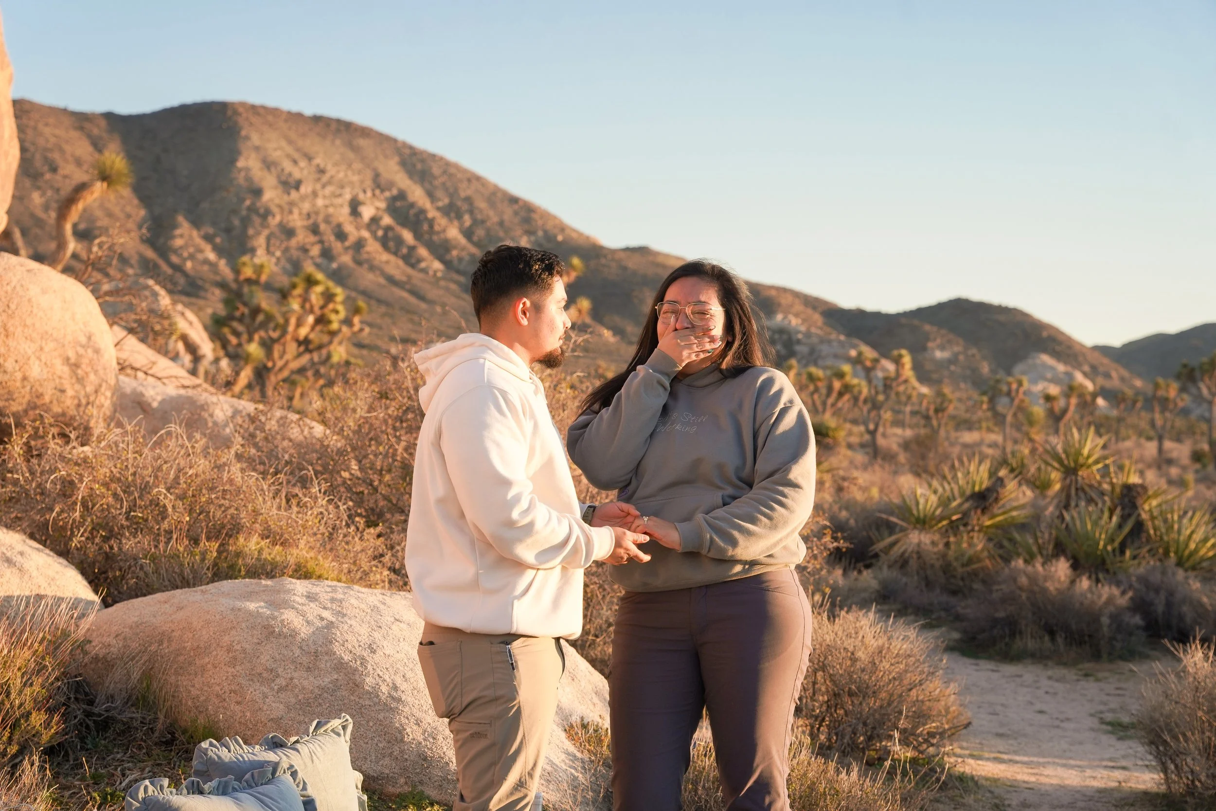 Shocked Reaction During Joshua Tree Proposal