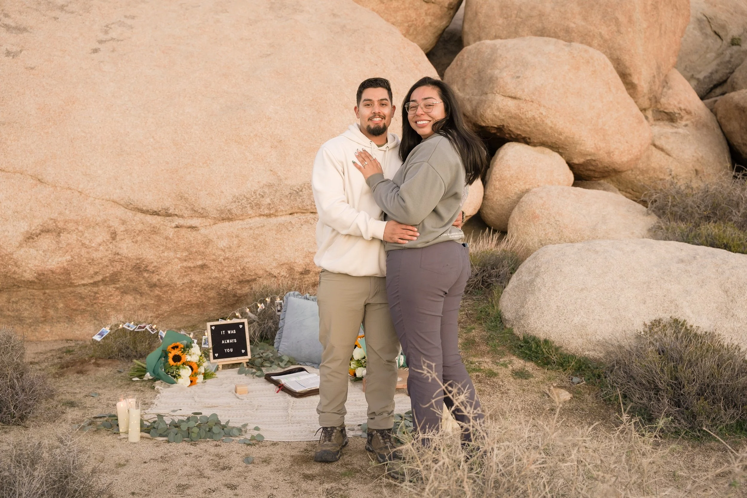 Post-Yes Embrace in Joshua Tree