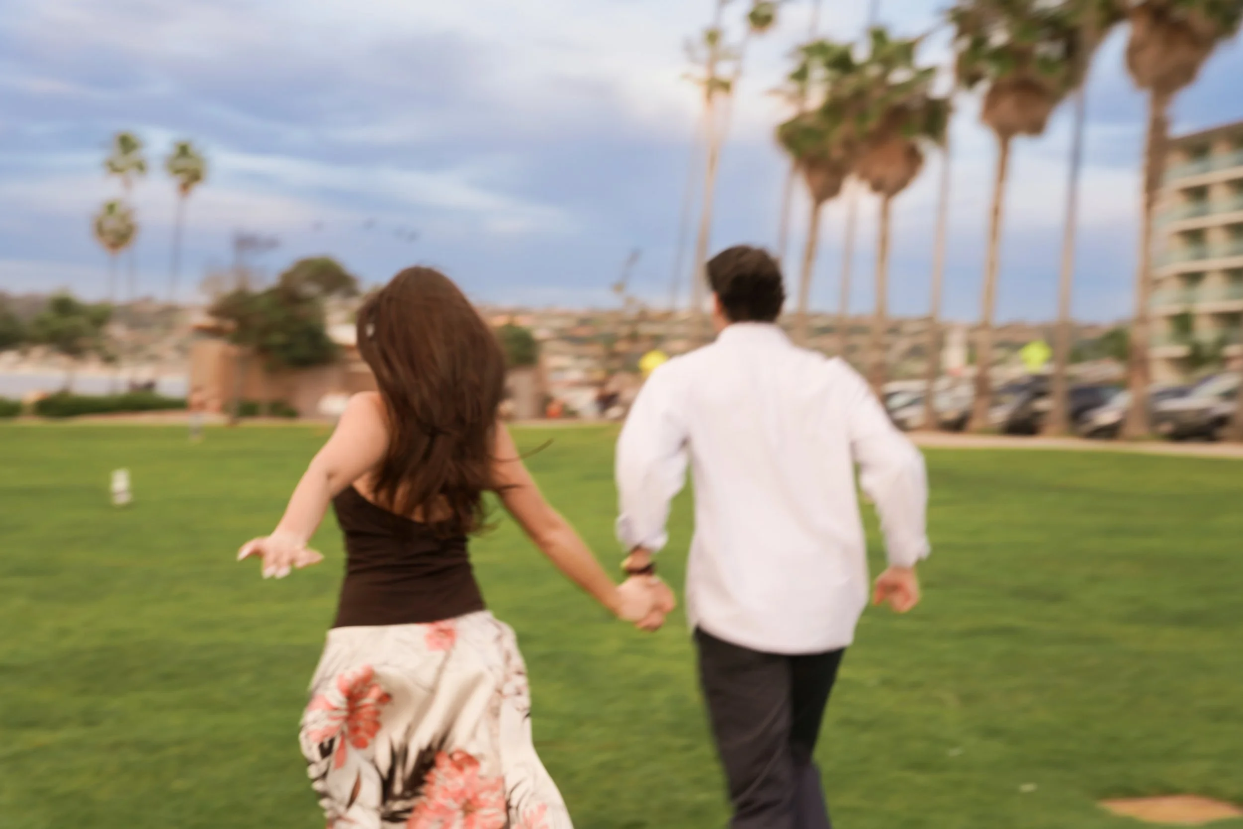 Scripps Park Sunset After Surprise Proposal