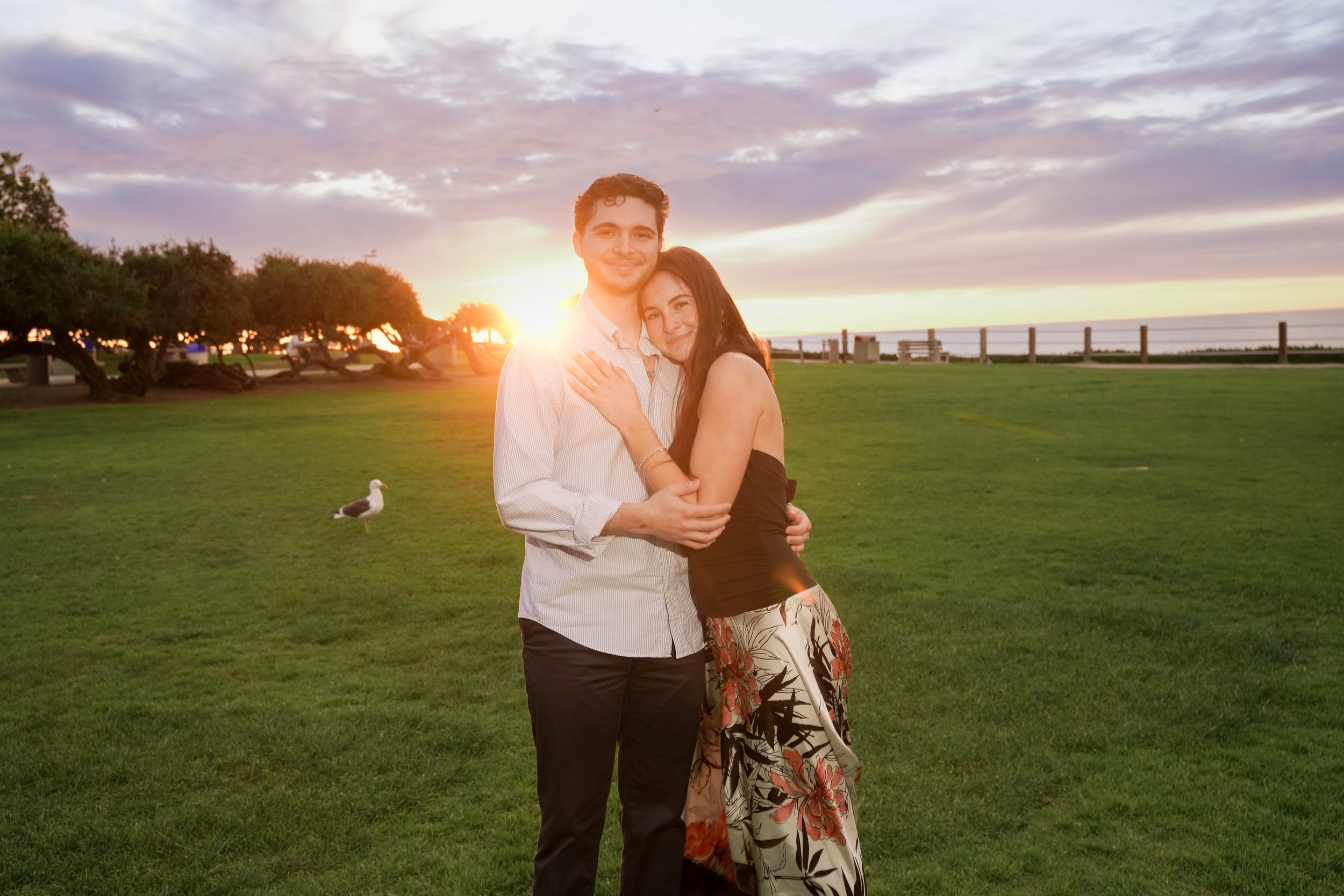 Sunset Engagement Photos at Scripps Park La Jolla