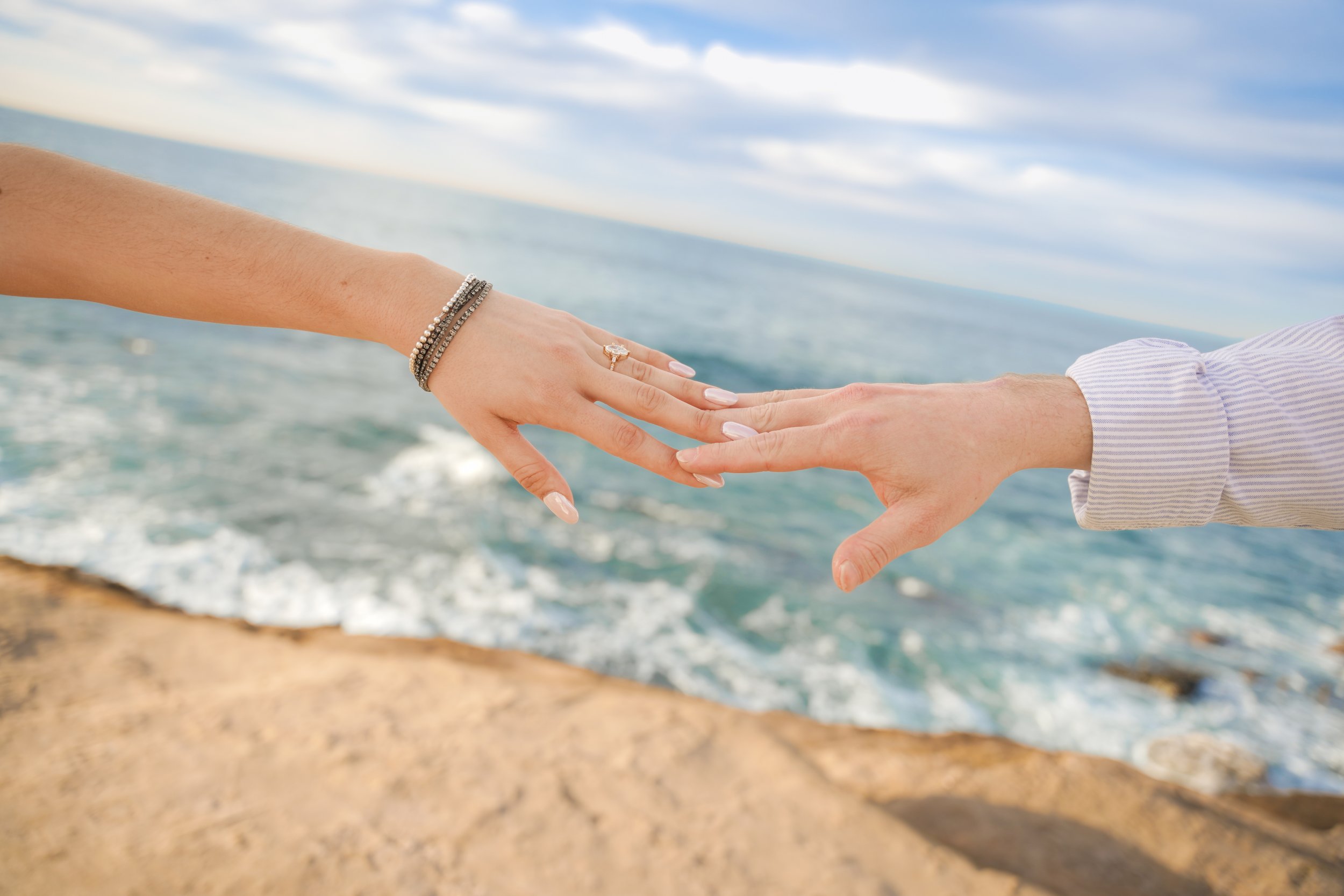 Surprise Proposal Photographer San Diego | A Bluffside Yes at La Jolla Cove