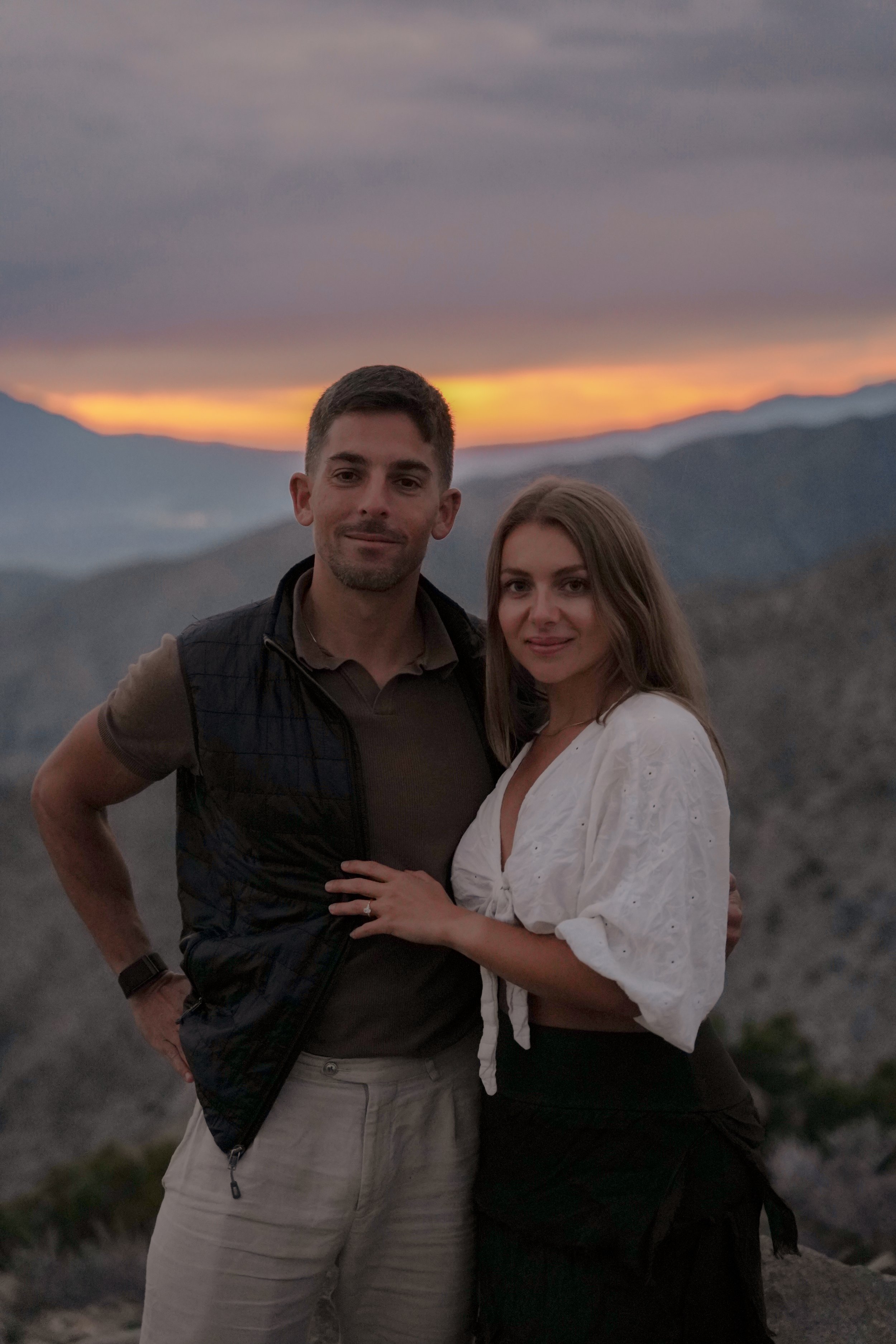 Keys View Sunset Engagement Photography