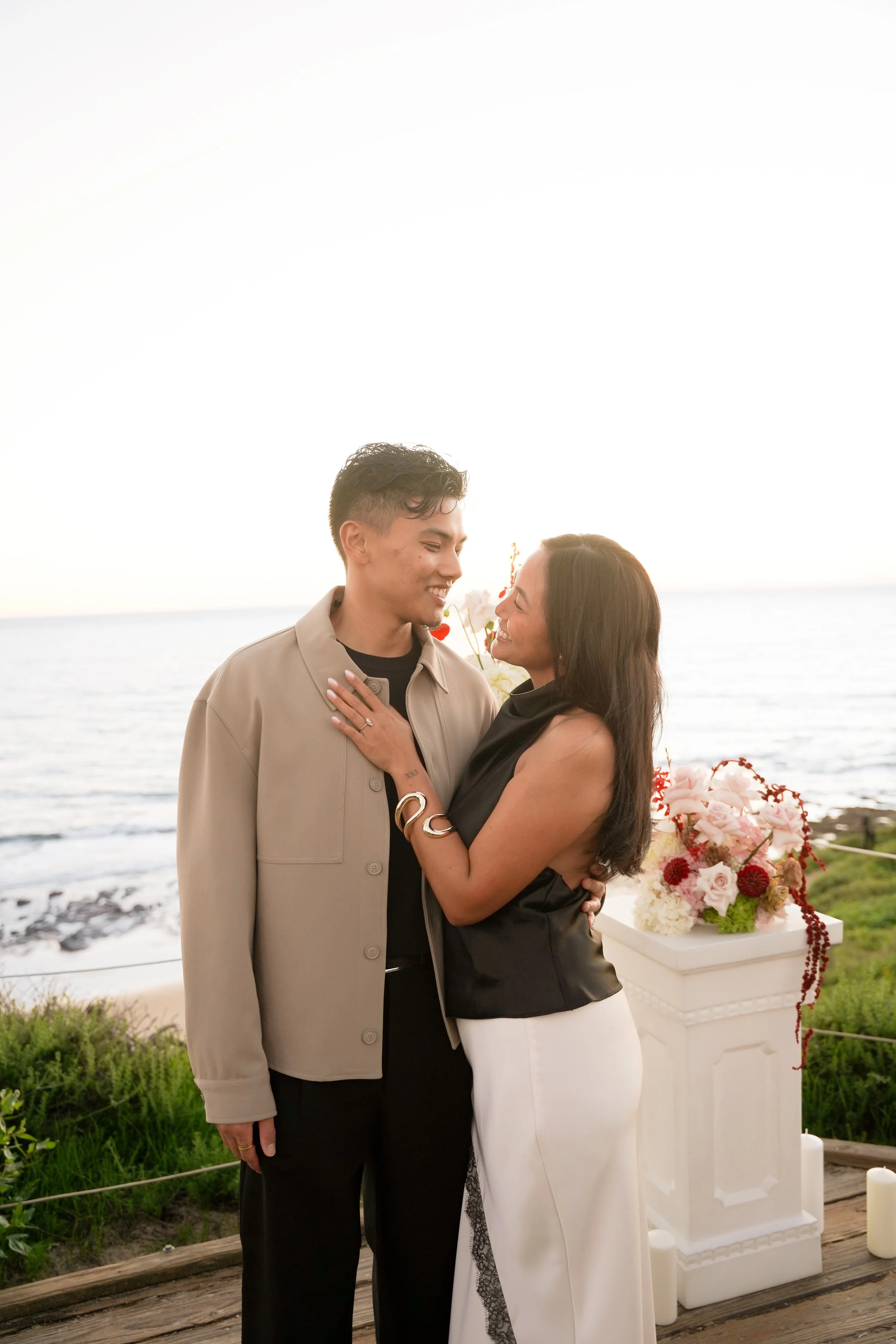 Post Proposal Embrace at Crystal Cove State Beach