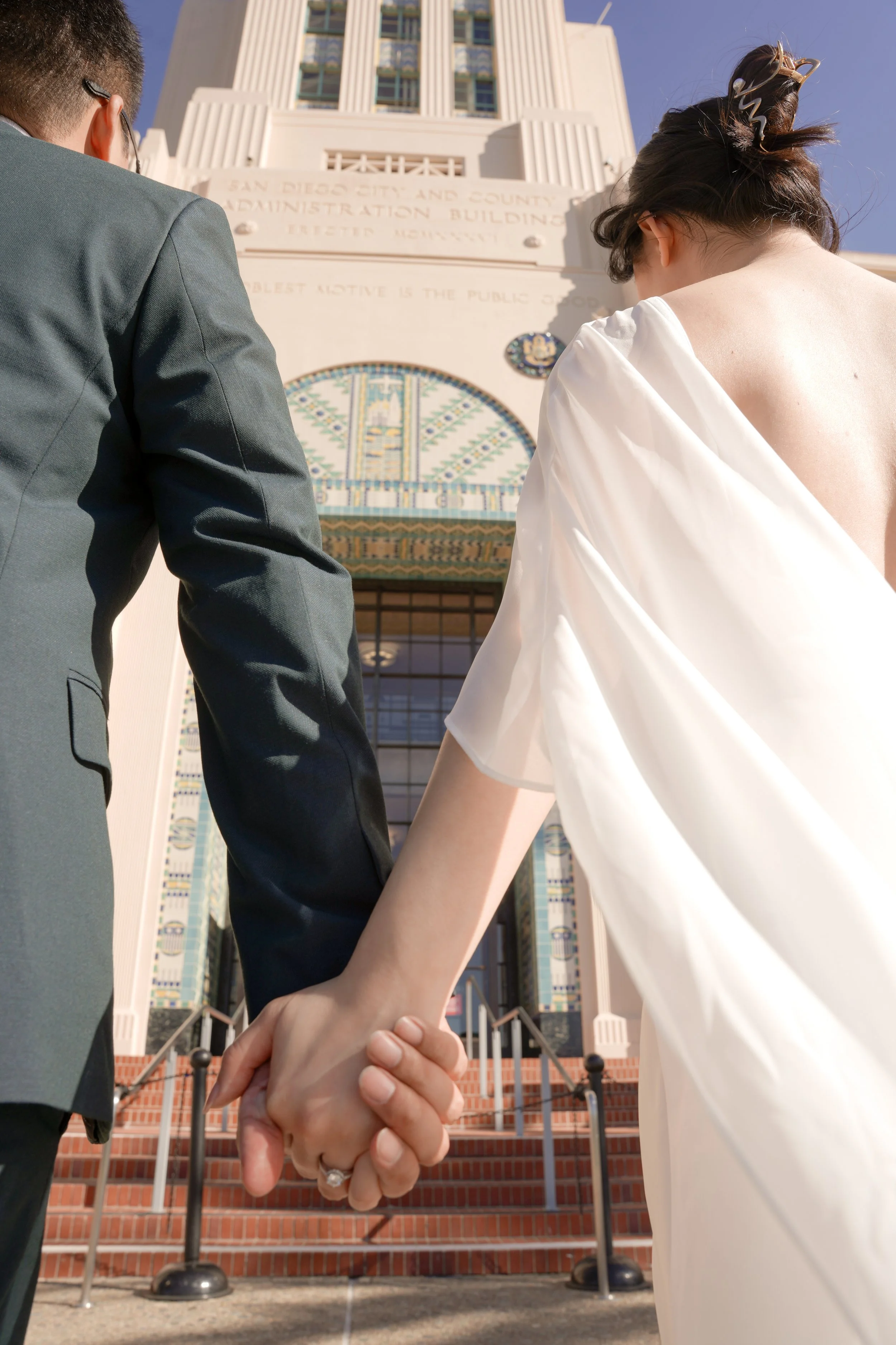 San Diego Courthouse Wedding Portrait After the Ceremony