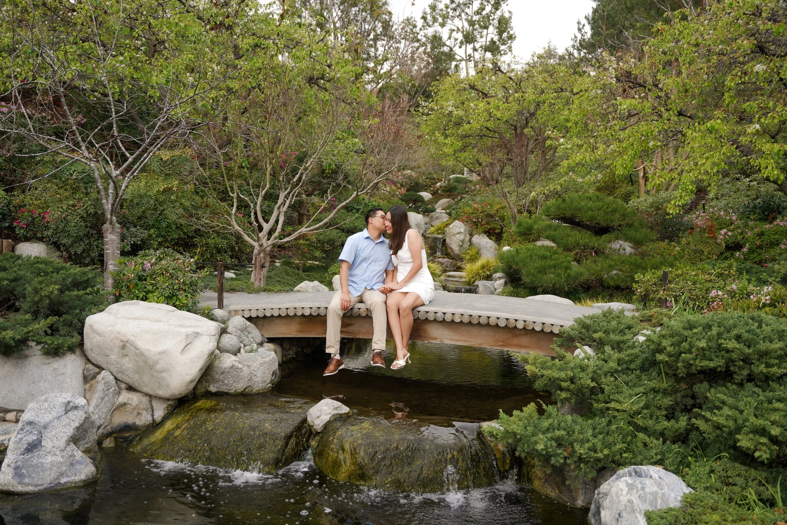 Surprise Engagement at Japanese Friendship Garden Balboa Park Koi Pond