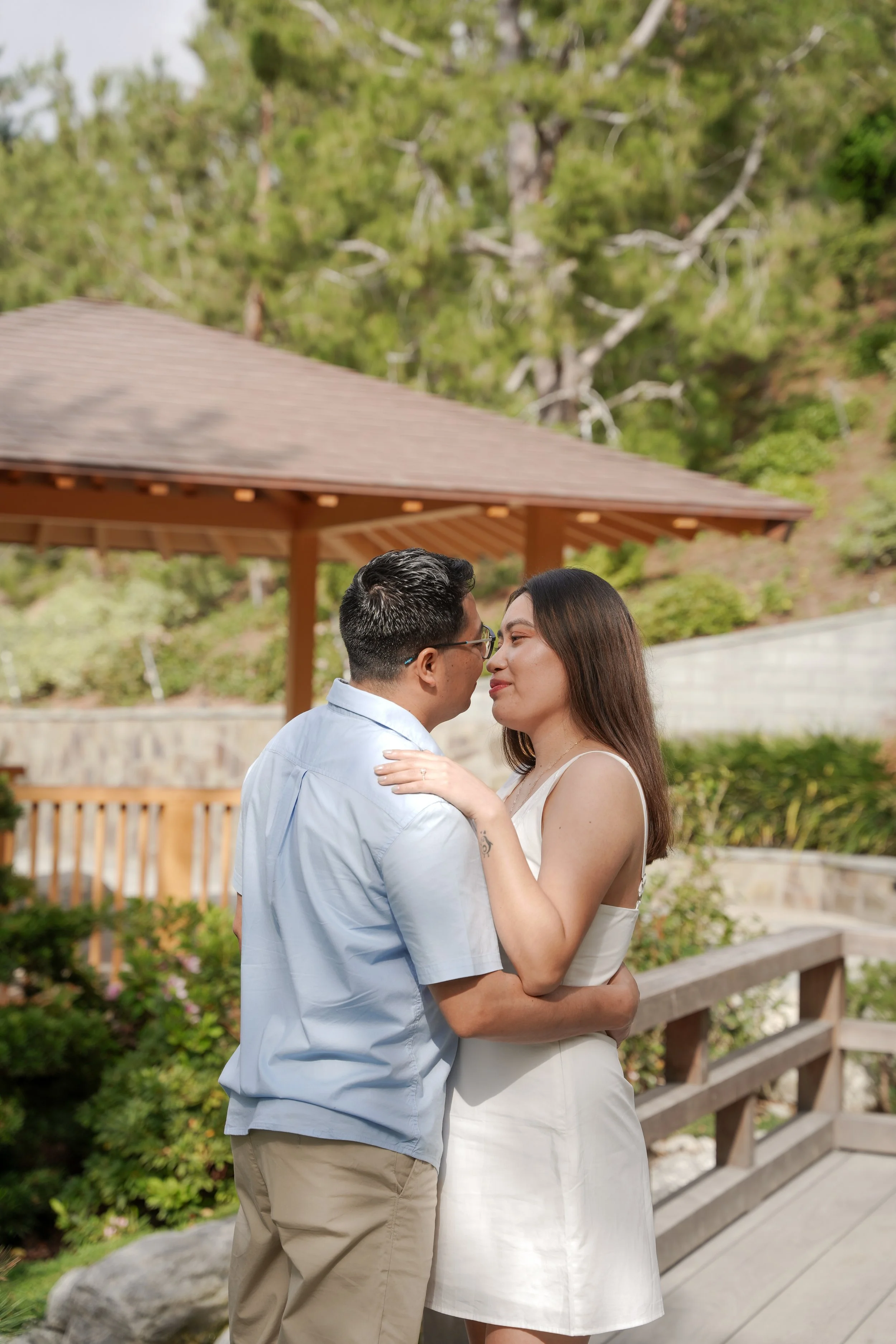Post Proposal Engagement Portraits at Japanese Friendship Garden Balboa Park