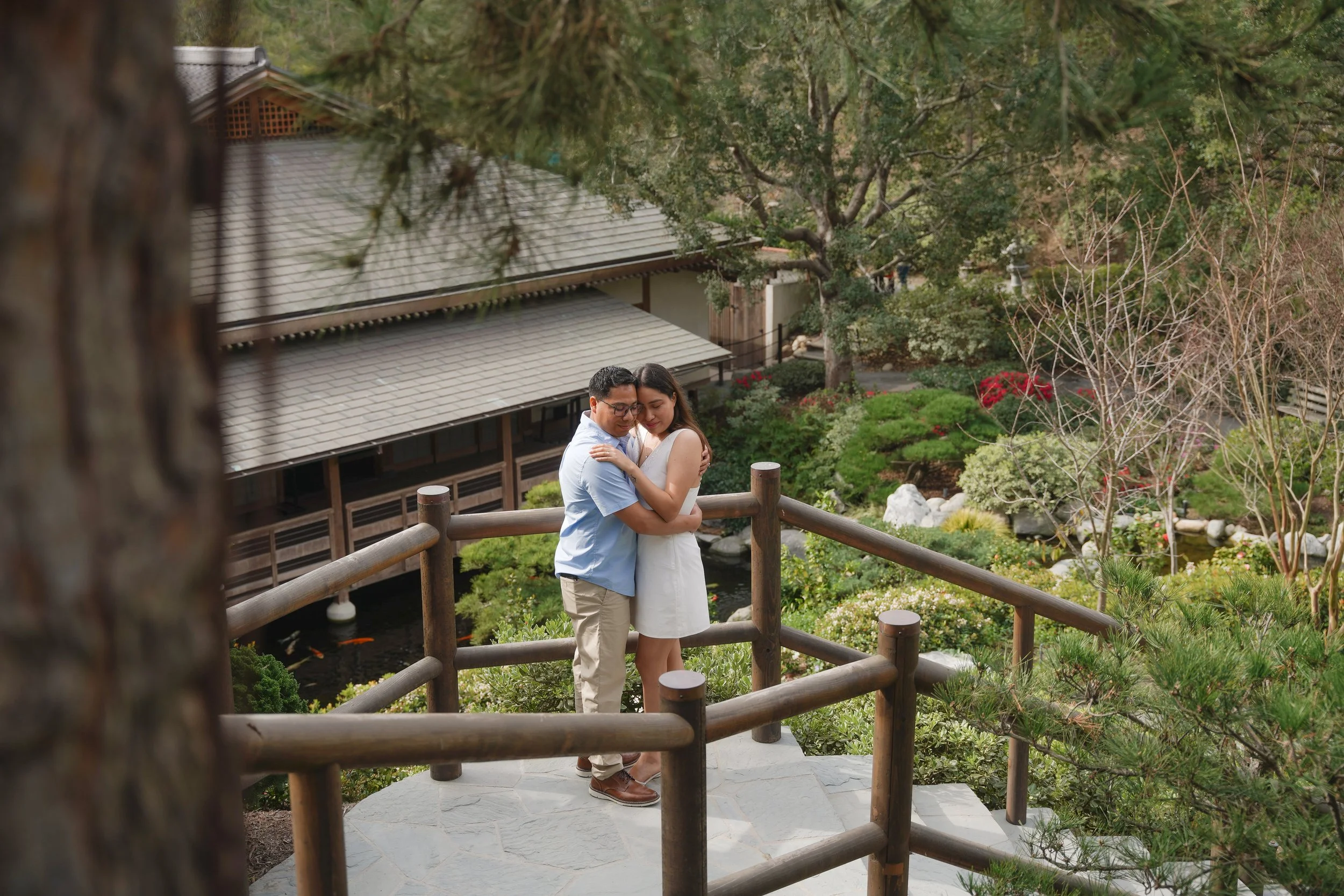 Celebrating a Surprise Proposal at Japanese Friendship Garden San Diego