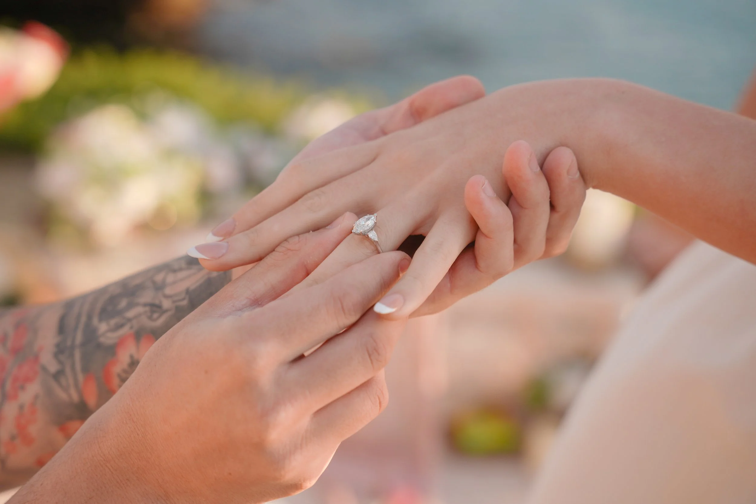Golden Hour Surprise Proposal on the California Coast