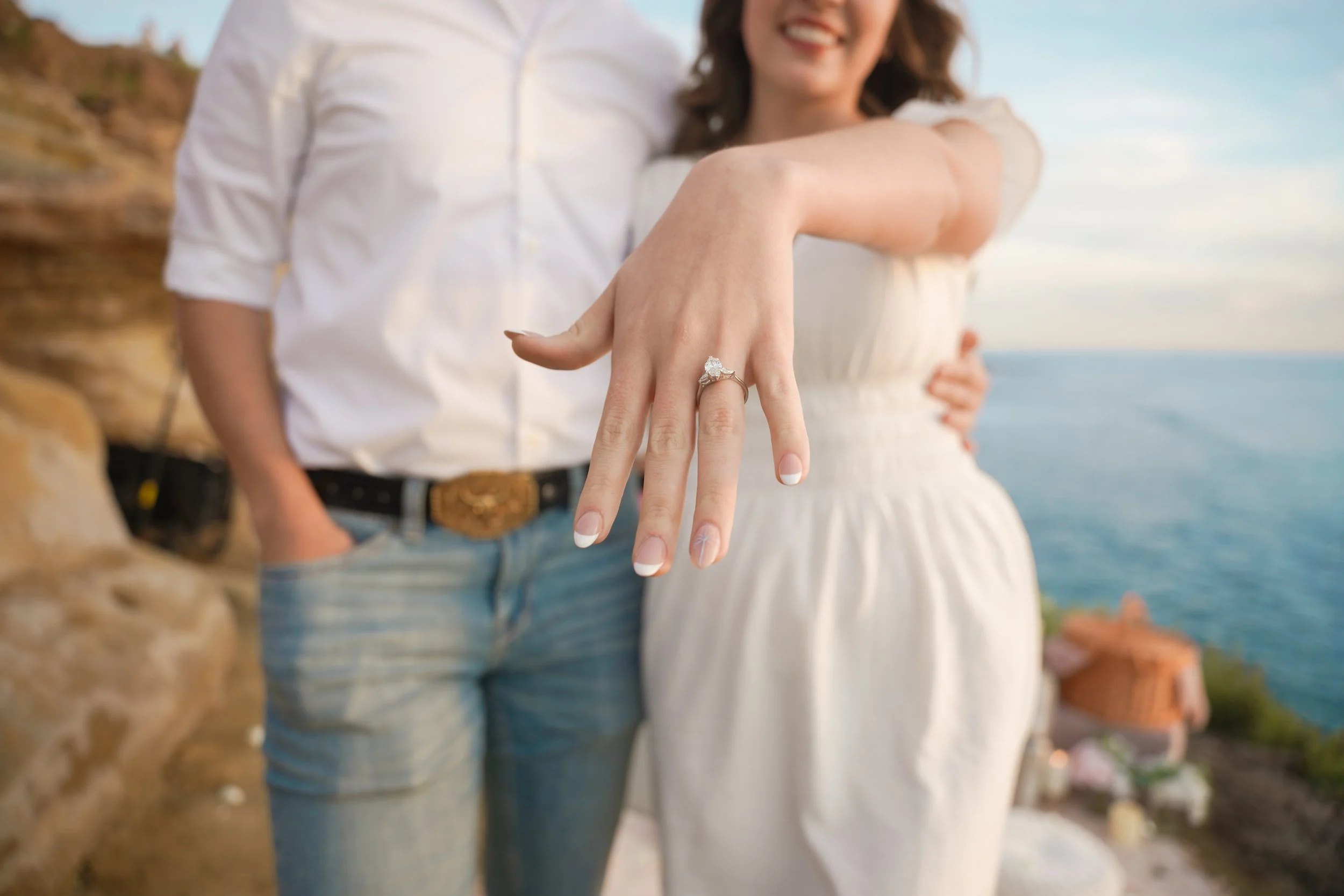 Romantic Cliffside Engagement Photoshoot