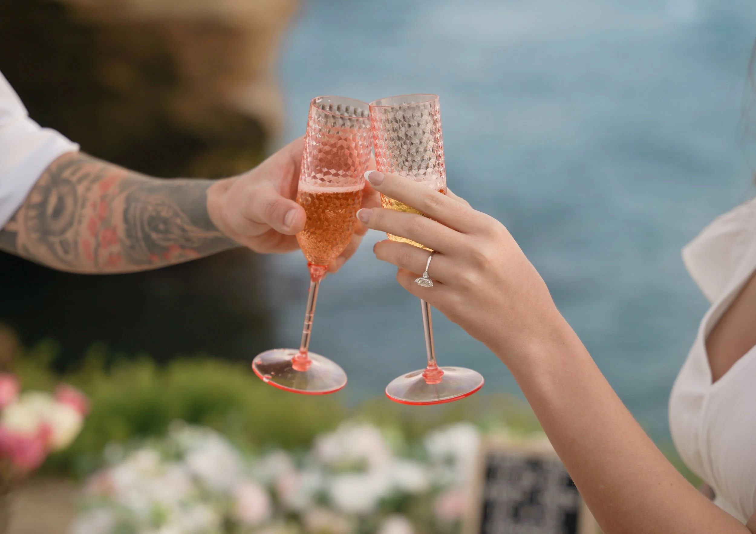 Coastal Engagement Celebration at Sunset