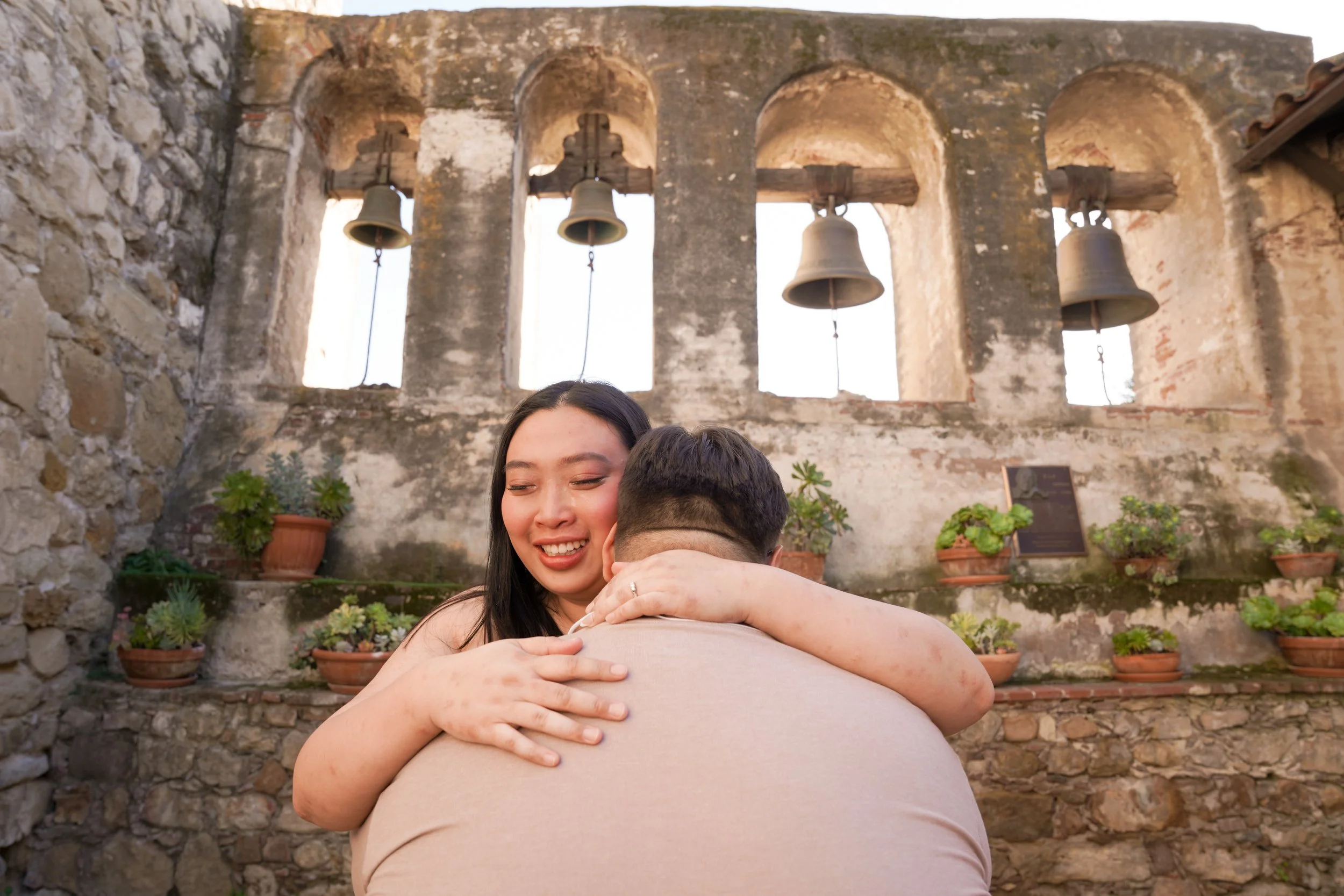 Surprise Proposal at Mission San Juan Capistrano | Orange County Surprise Proposal Photographer
