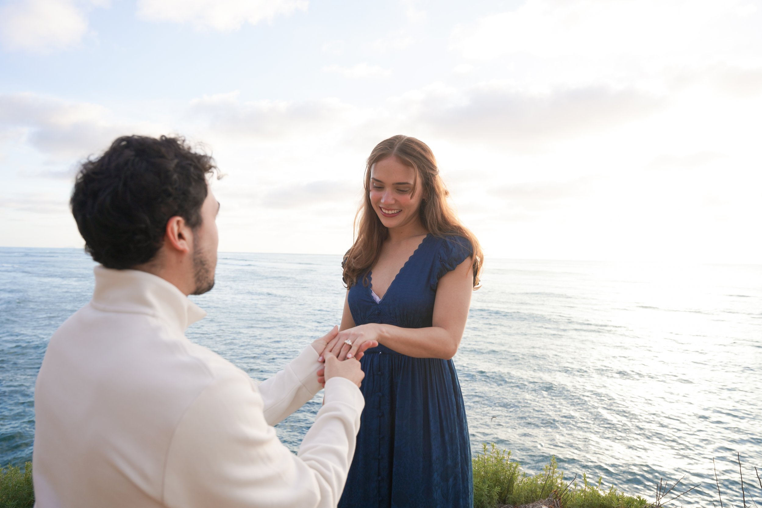 Cliffside Proposal San Diego Sunset Cliffs Photographer