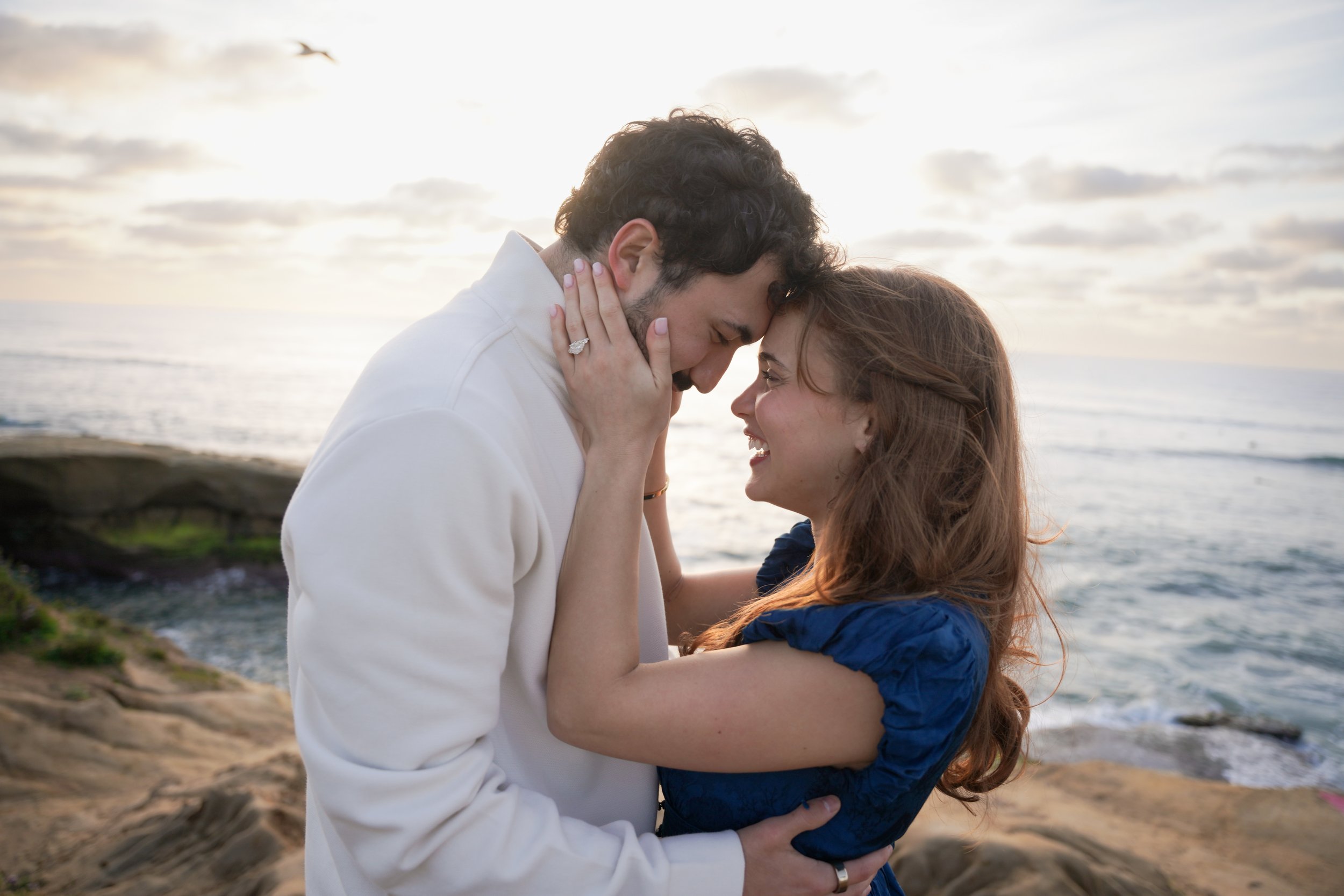 Golden Hour Proposal at Sunset Cliffs San Diego Photographer