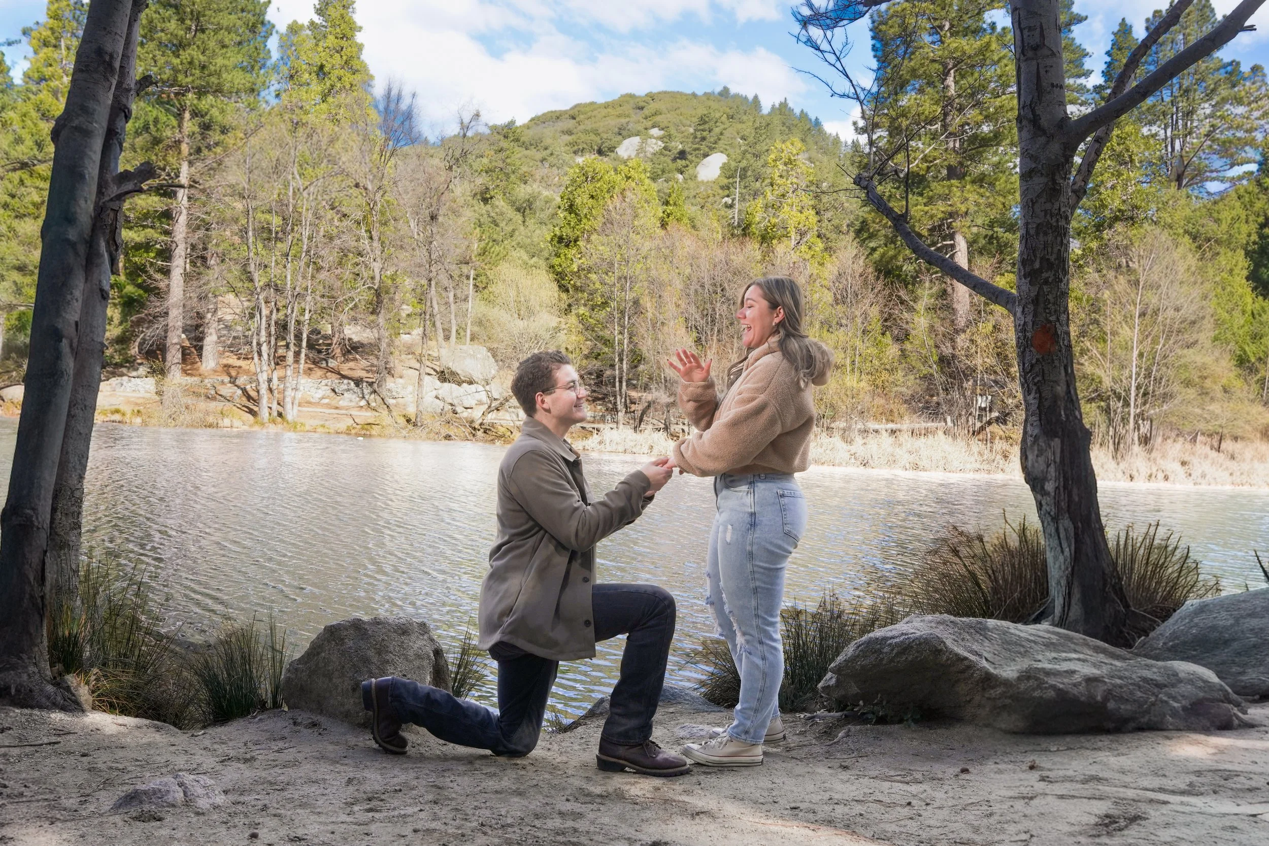 Coastal Proposal Photography Southern California Ocean View Engagement
