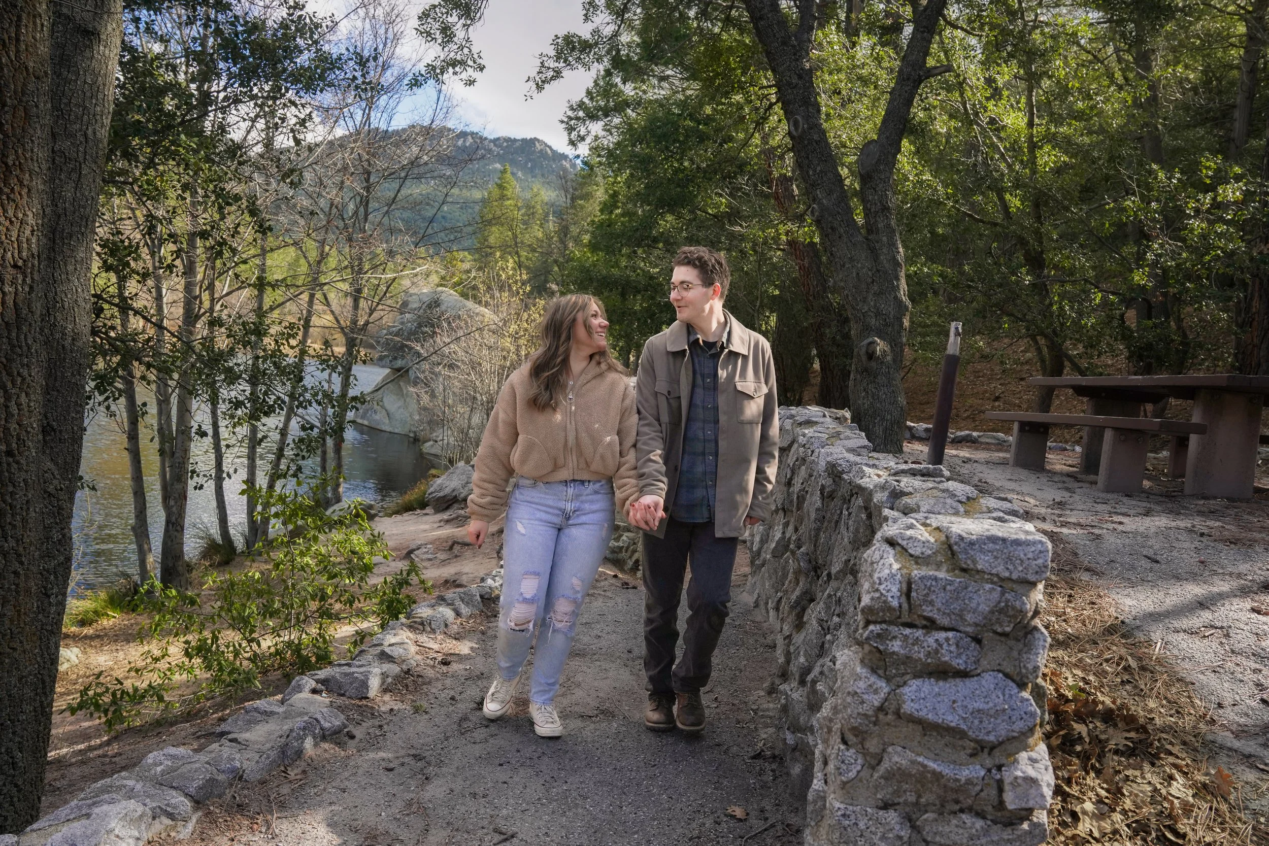 Surprise Proposal Photographer Lake Fulmor Idyllwild
