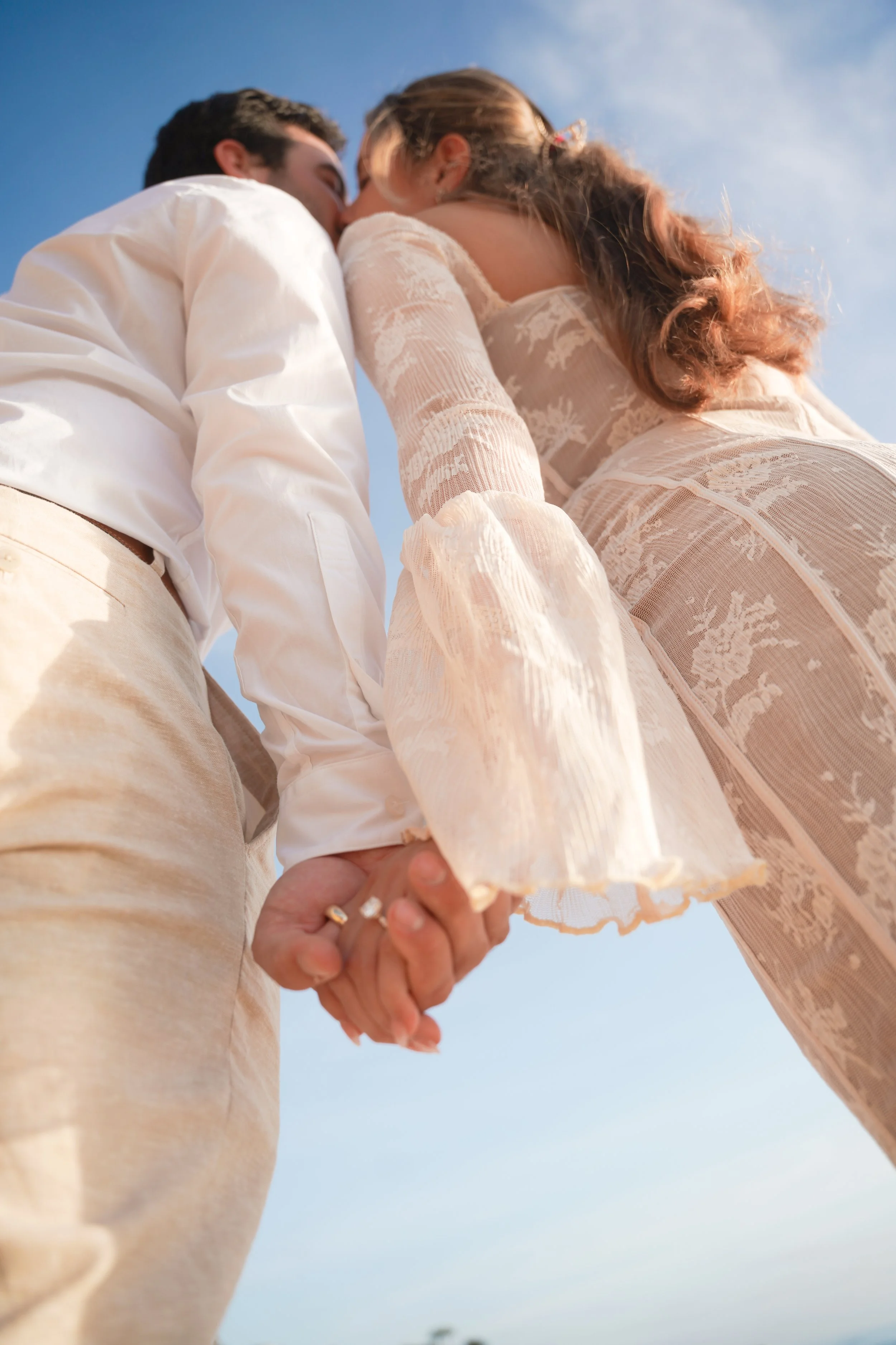 Sunset Cliffs Surprise Proposal Photography | Luxury Boho Picnic Engagement at Sunset