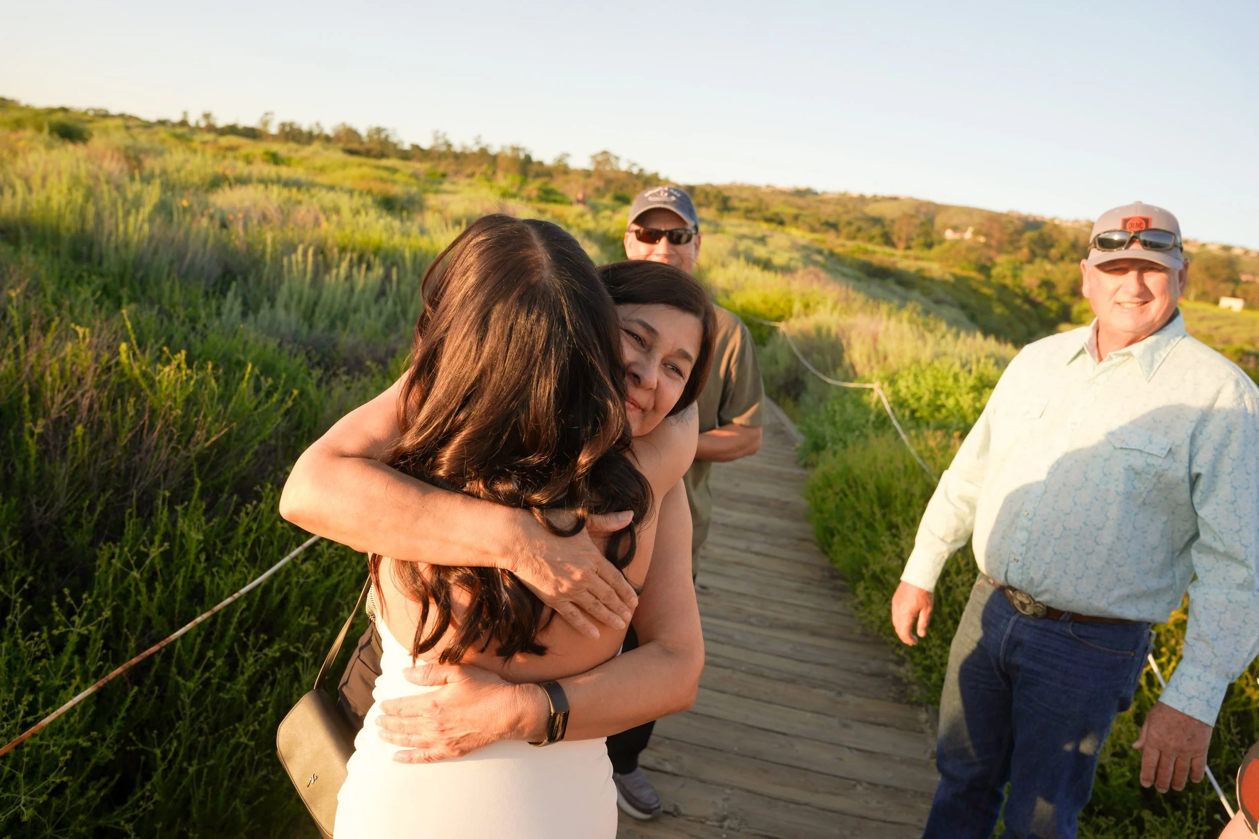Surprise Proposal with Family at Pelican Overlook