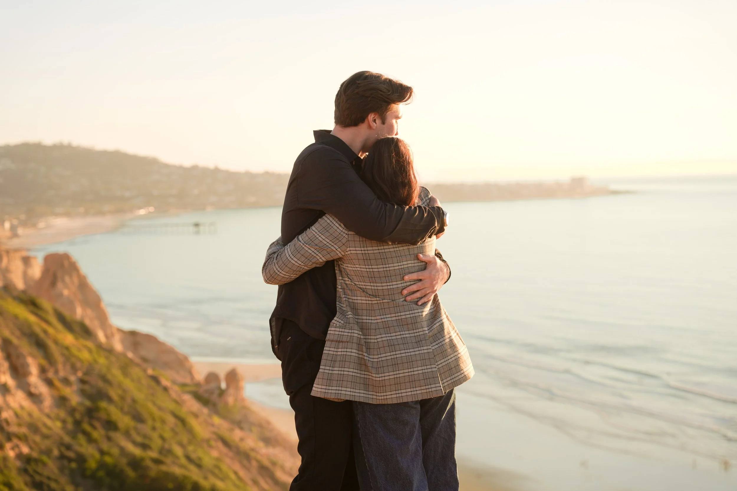 La Jolla Coastal Proposal at Gliderport During Sunset