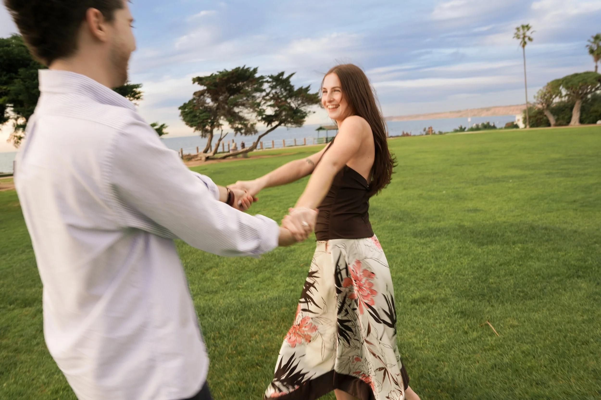 La Jolla Proposal Photography Ocean View Engagement Moment
