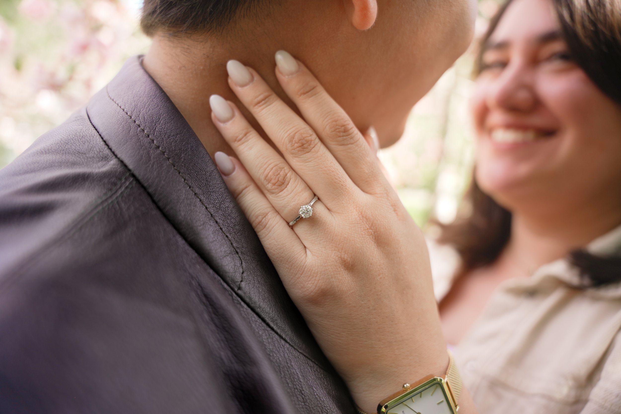 Cherry Blossom Proposal Photography in San Diego Japanese Friendship Garden