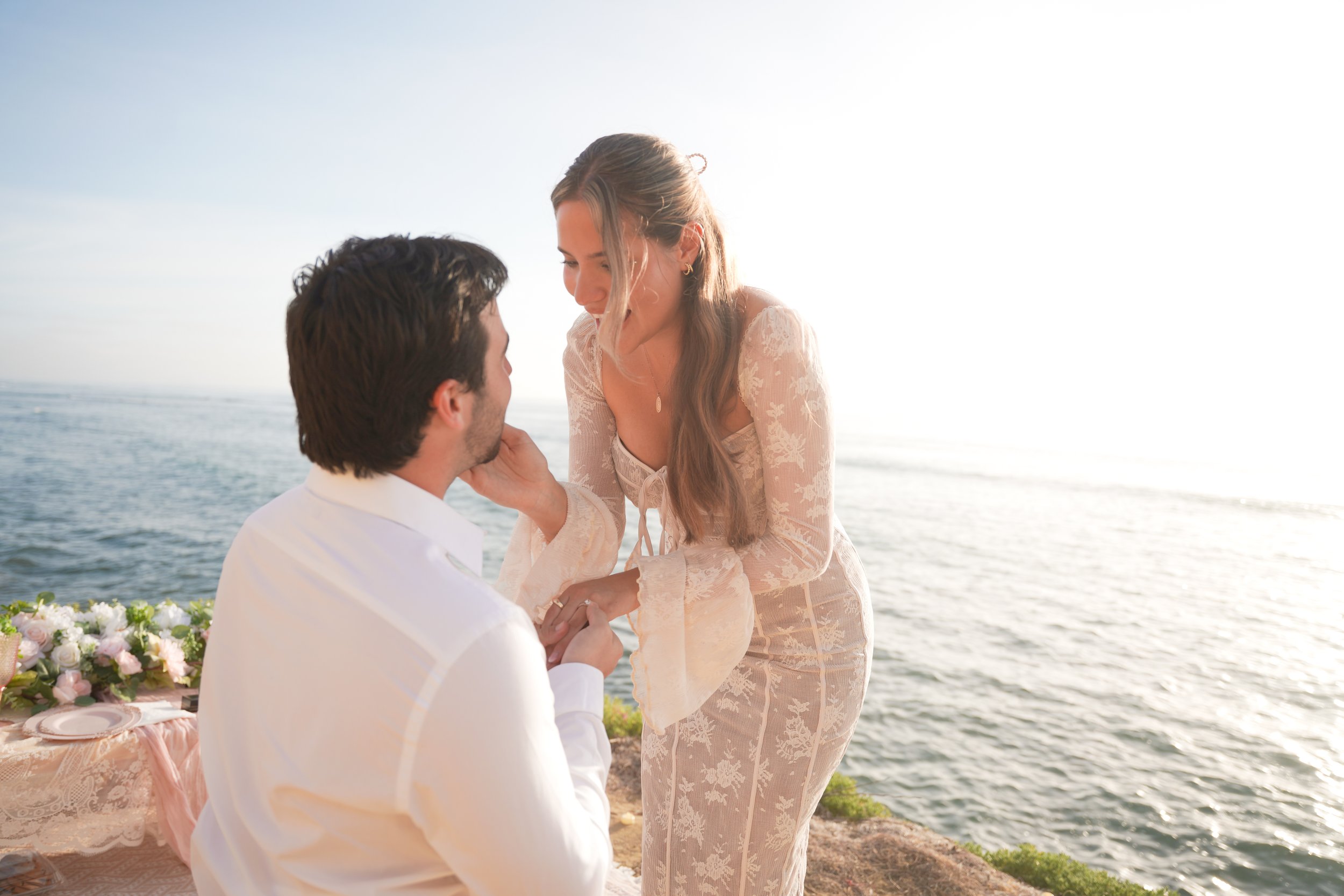 San Diego Surprise Proposal Photography Natural Post Engagement Moment