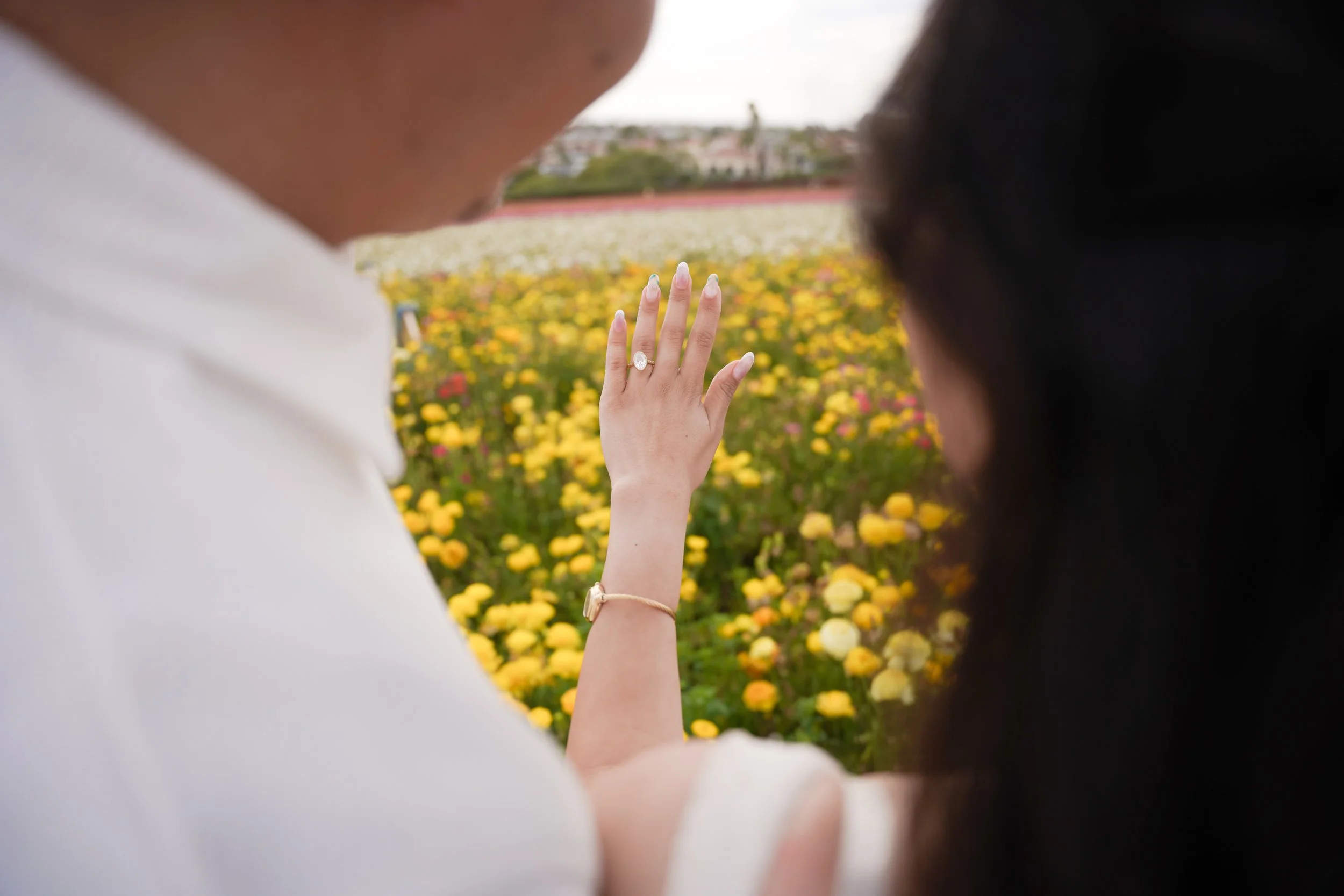 Romantic Couple Moment in Colorful Landscape