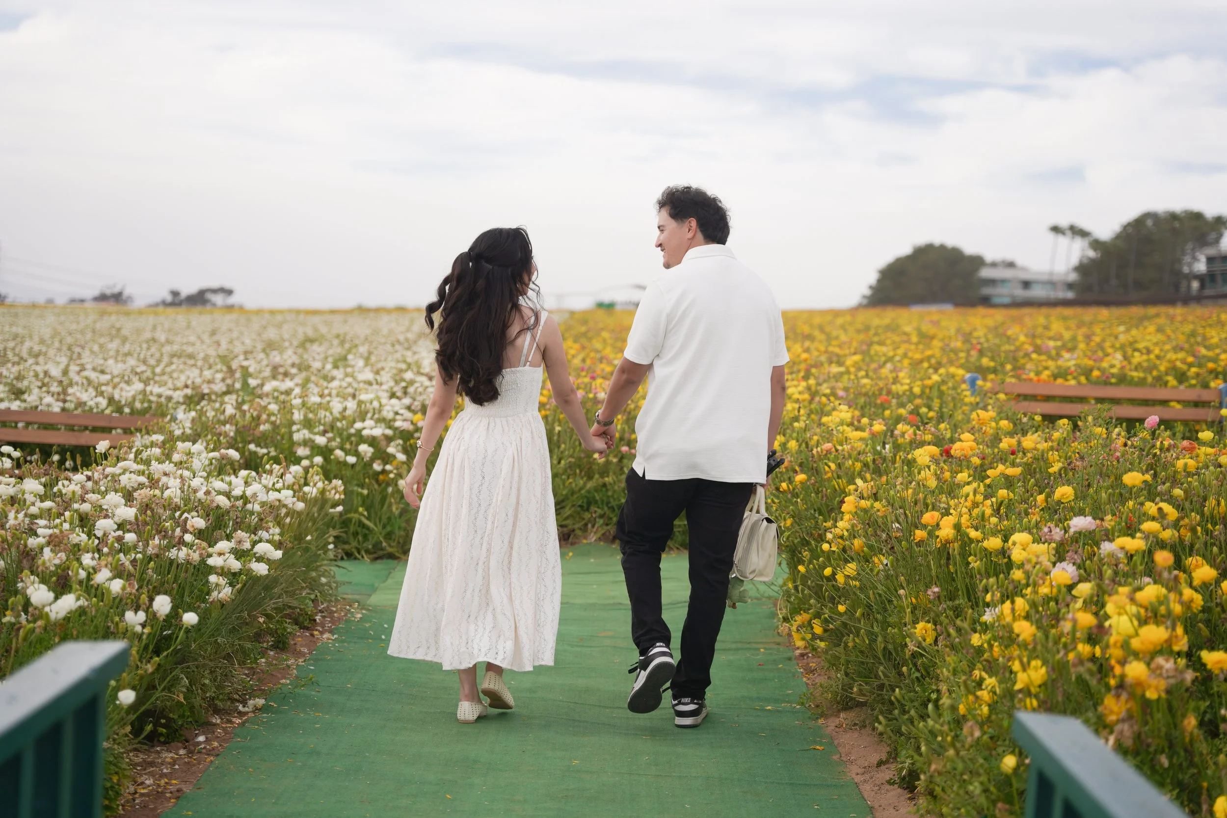 Surprise Proposal in Southern California Flower Fields