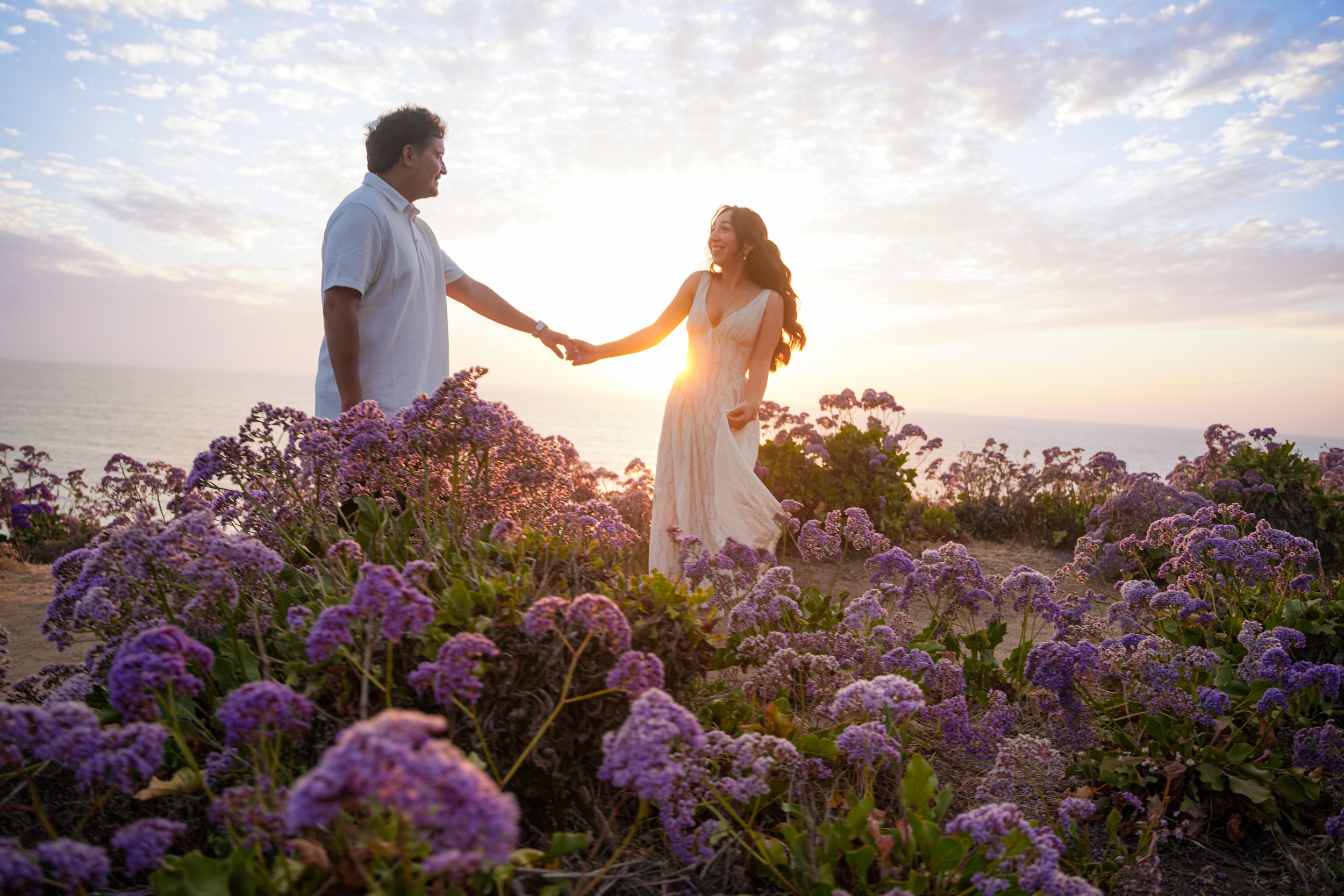 Engagement Photos in Del Mar at Sea Cliff Coastal Trail