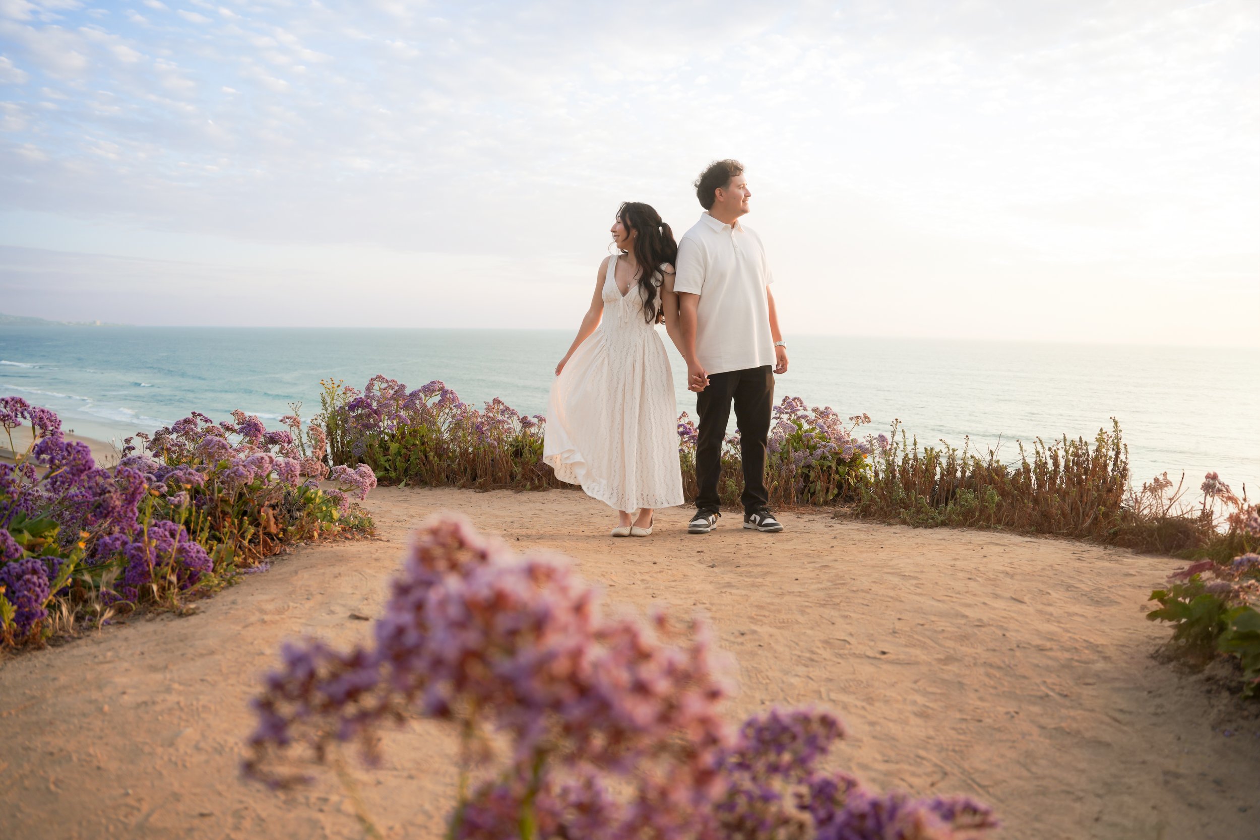Sea Cliff Coastal Trail Engagement Photos in San Diego