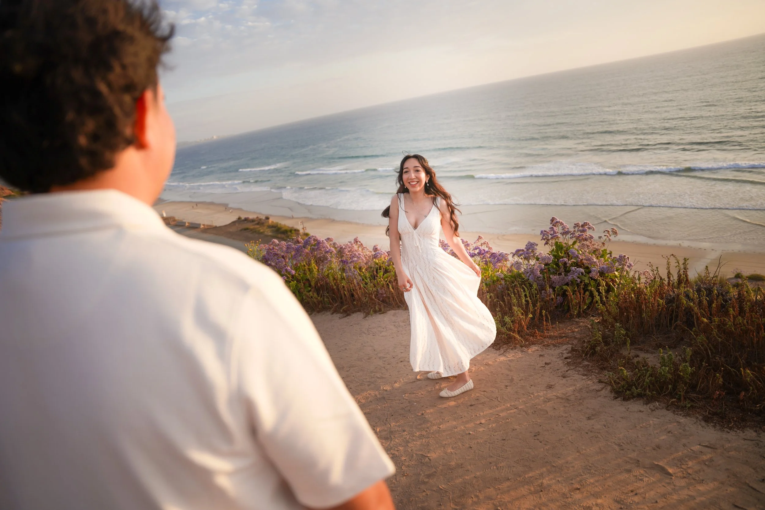 Torrey Pines Coastal Trail Engagement Photography
