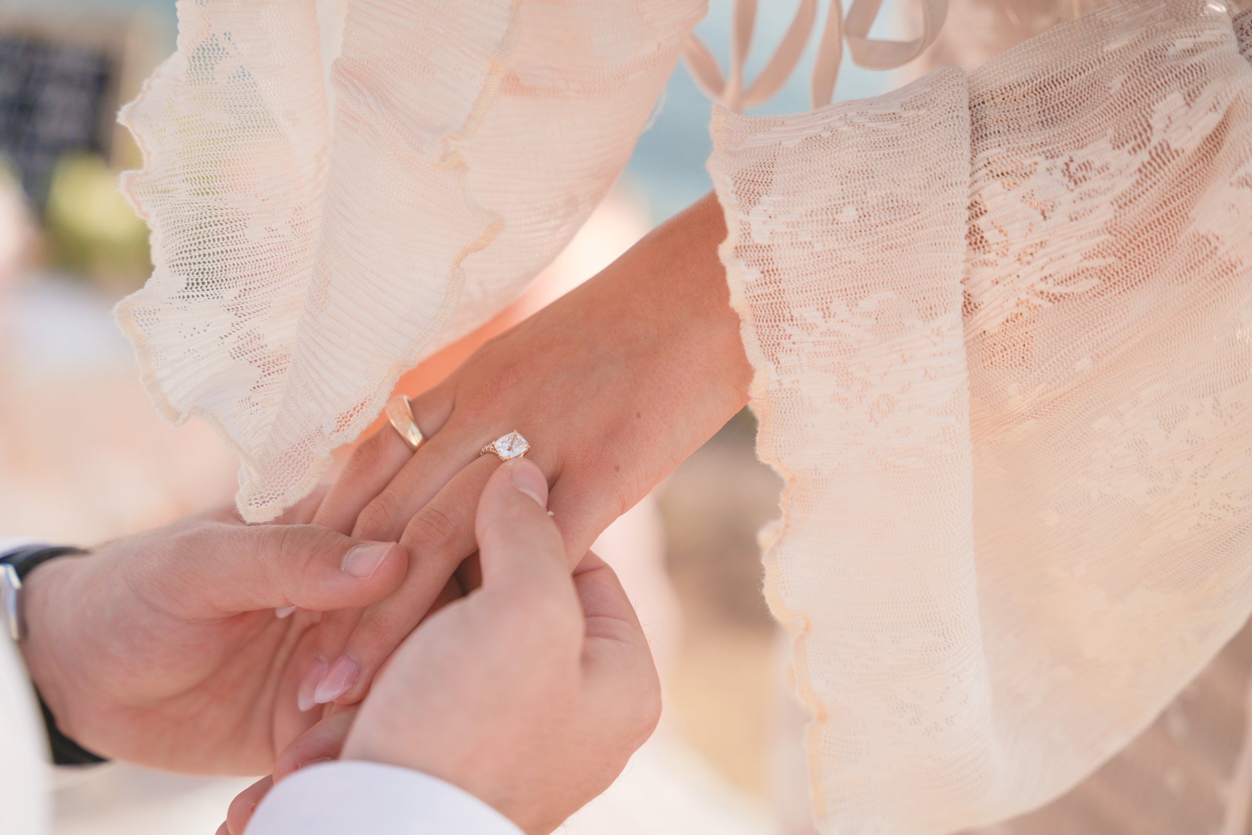 Romantic Outdoor Proposal Setup with Scenic Views