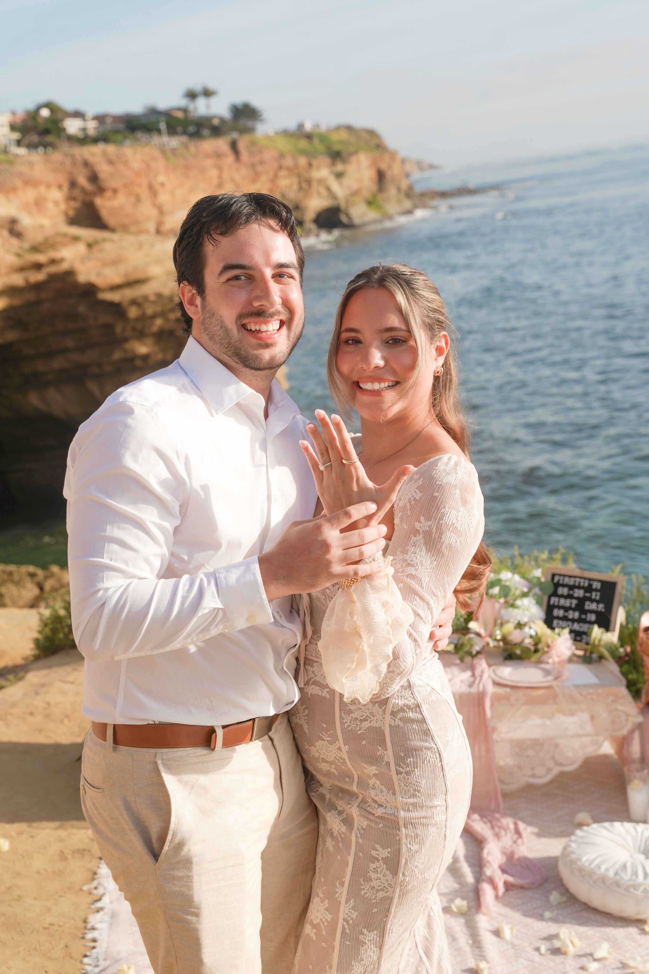 Candid Engagement Moment Captured by Professional Photographer