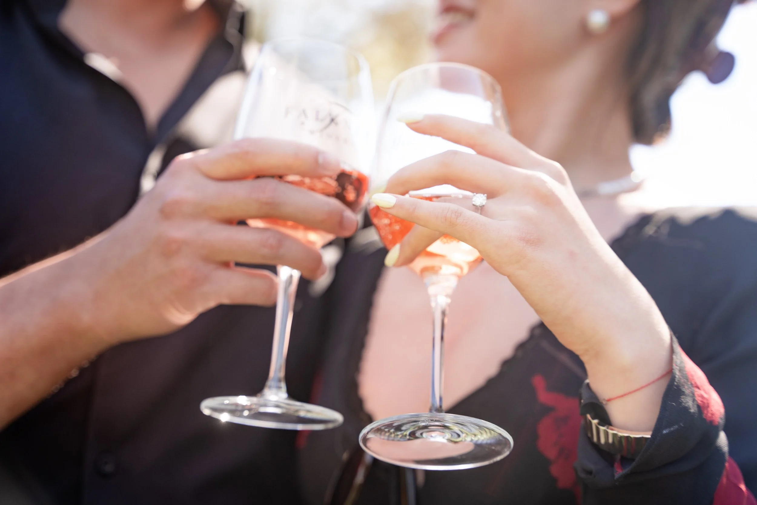 Intimate Proposal Moment at Temecula Winery Outdoor Space