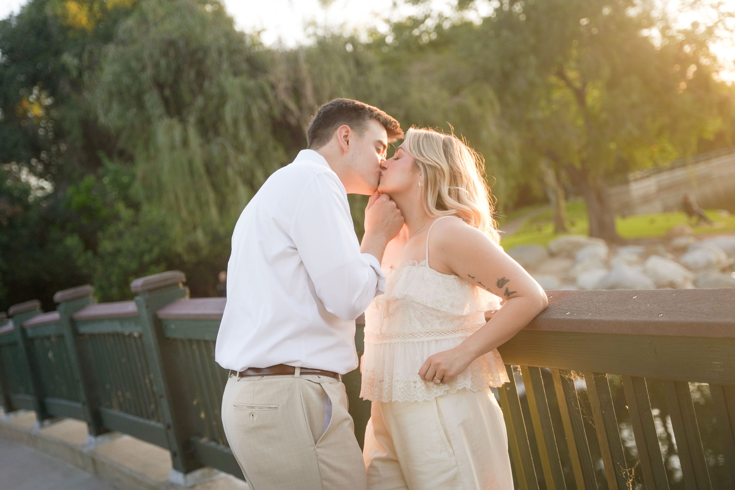 Irvine Outdoor Engagement Session Candid and Romantic Photography