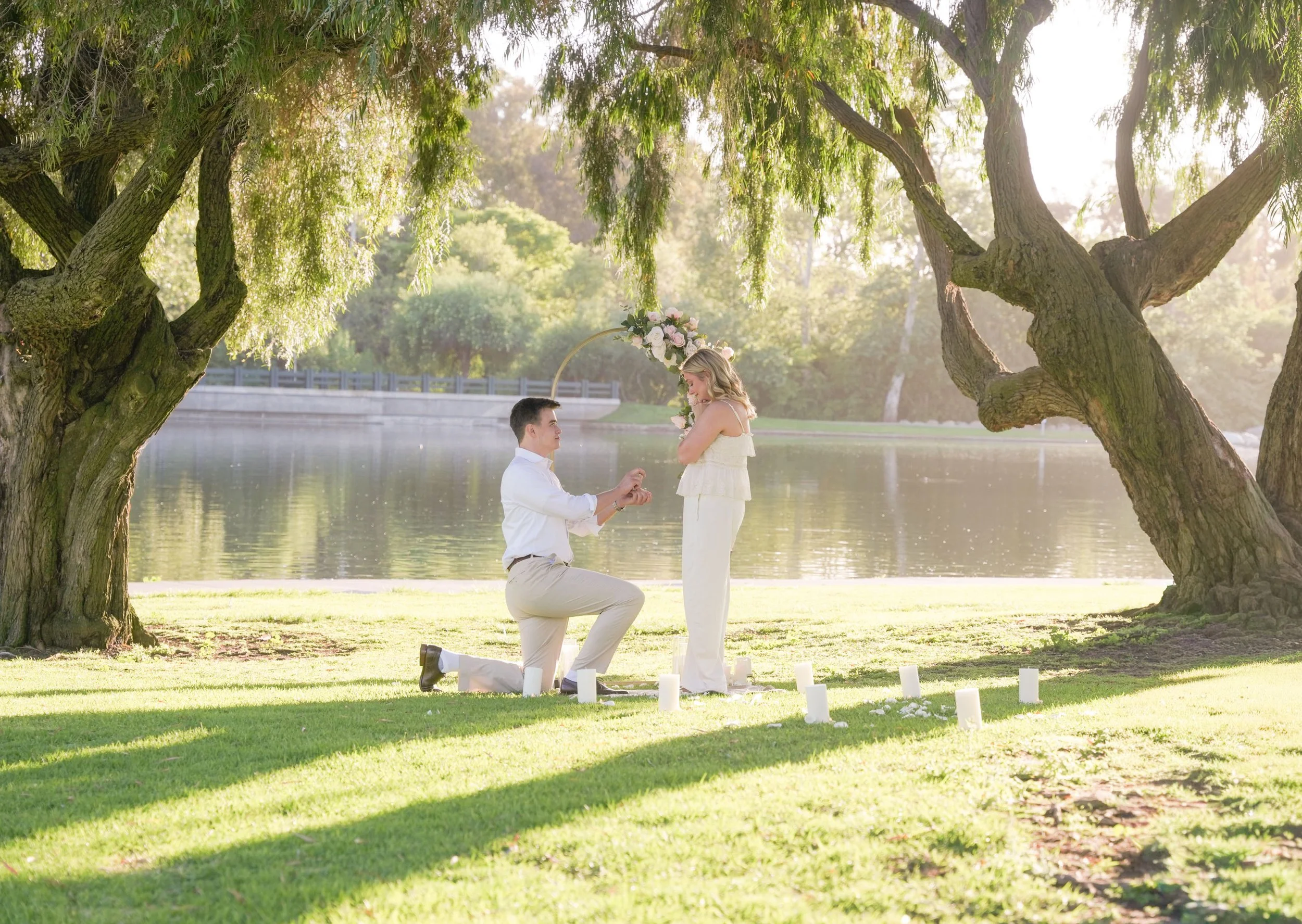 Orange County Surprise Proposal Photographer Capturing Hidden Moment