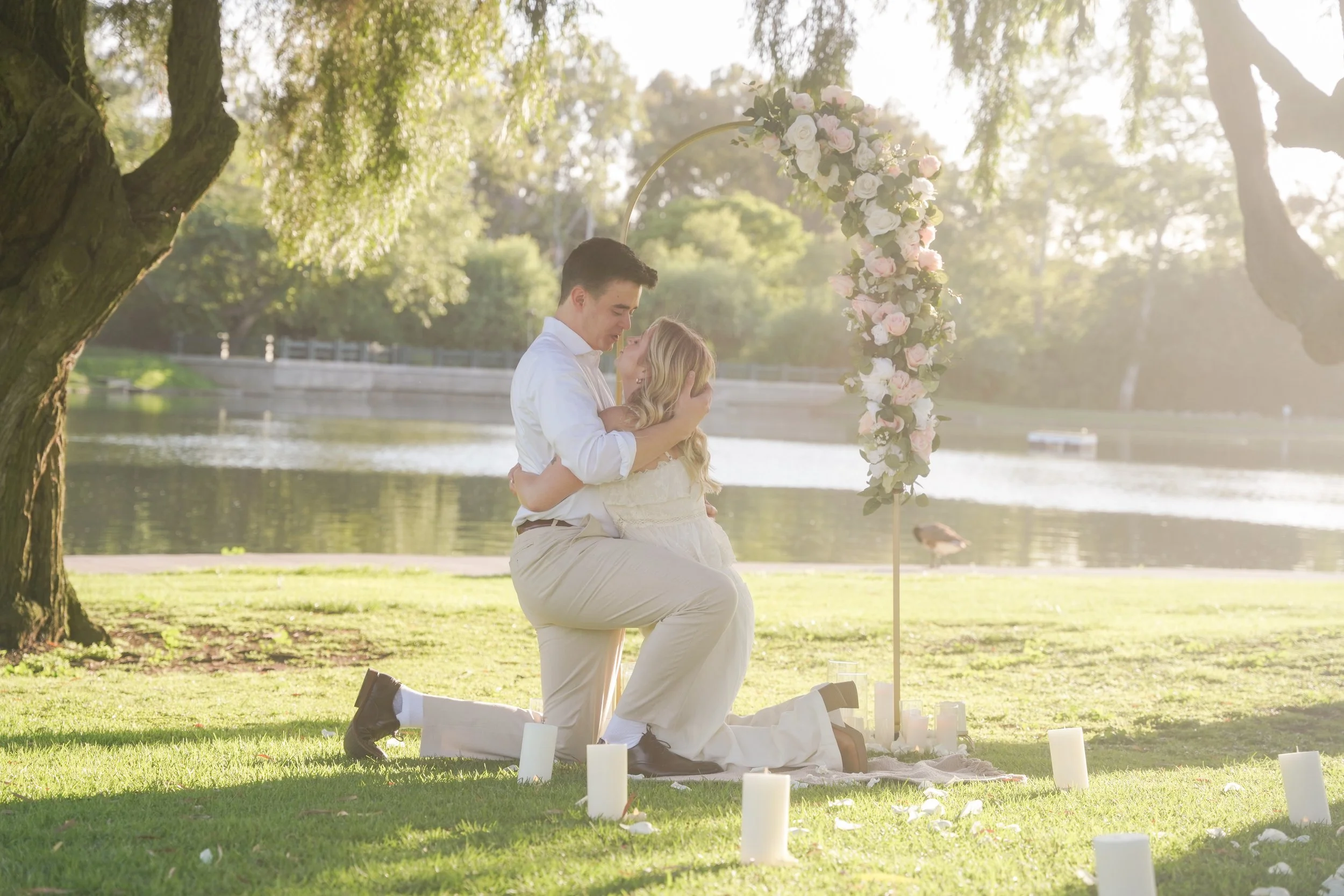 Orange County Surprise Proposal Photographer Capturing Real Moment