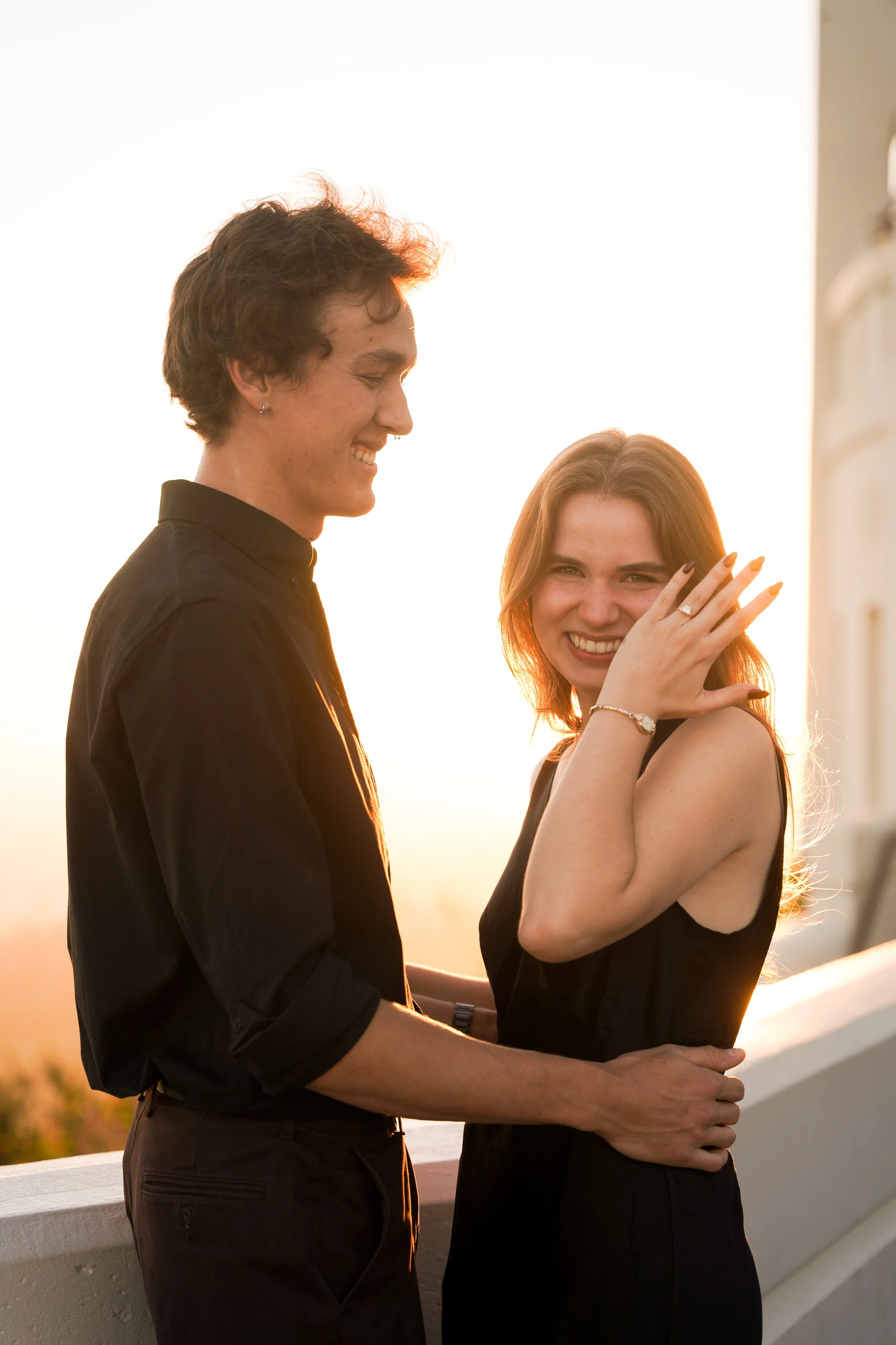 Griffith Observatory Engagement Photos Los Angeles
