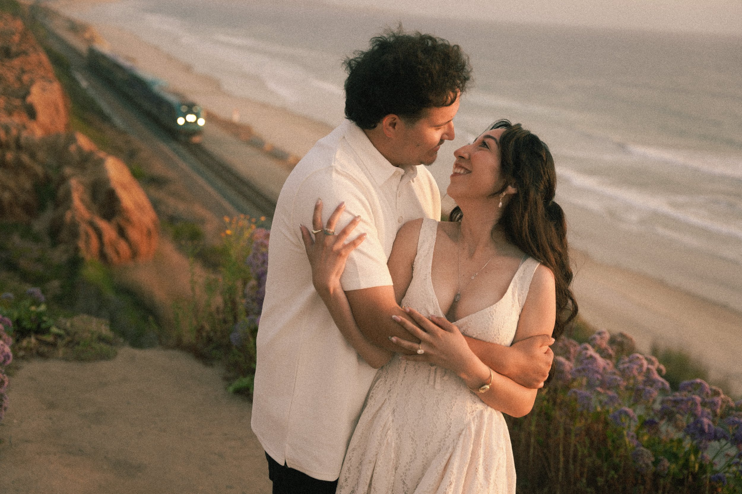 Last-Minute Yes at the Flower Fields: Juan &amp; Vanessa’s Surprise Proposal in Carlsbad + Sunset Engagement in Del Mar