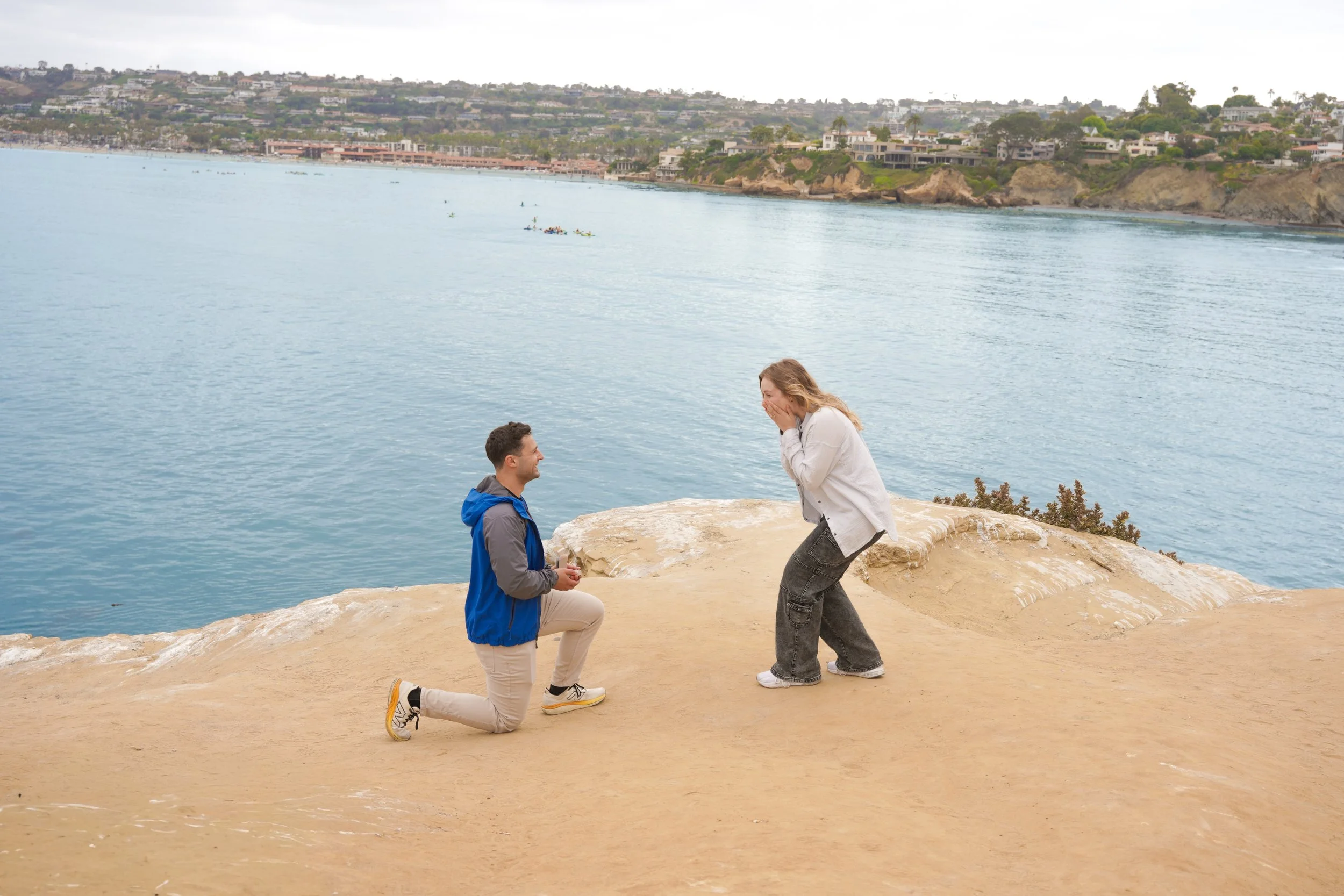 A Last-Minute Surprise Proposal at La Jolla Coastal Trail | Nathan &amp; Breanna's La Jolla Cove Proposal Story