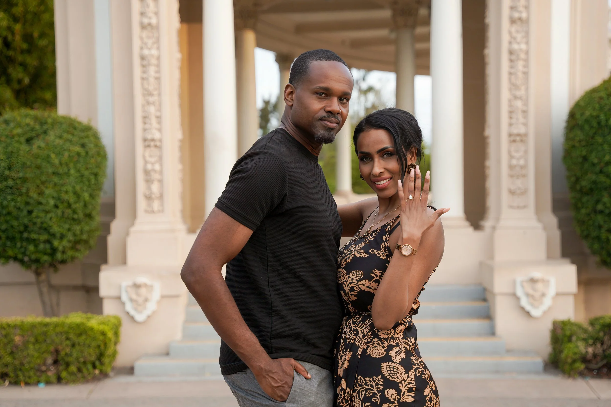 A Balboa Park Surprise Proposal Followed by Downtown San Diego Portraits | Makaila &amp; Sam's Proposal Story